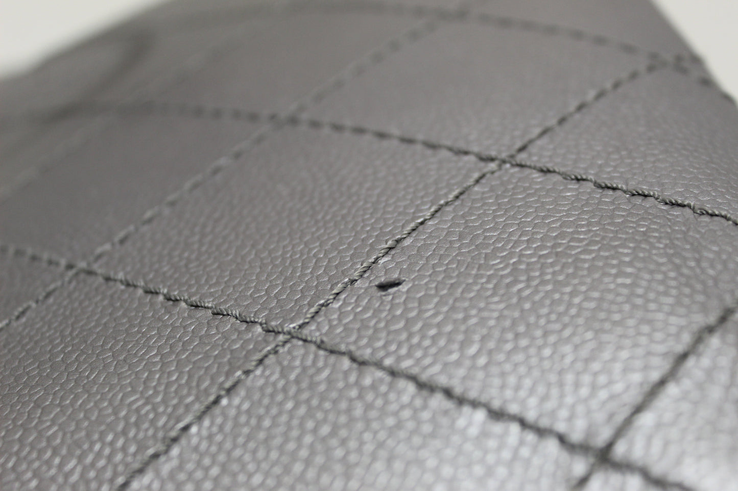 Chanel Silver Fever Caviar Quilted Shoulder Tote Bag