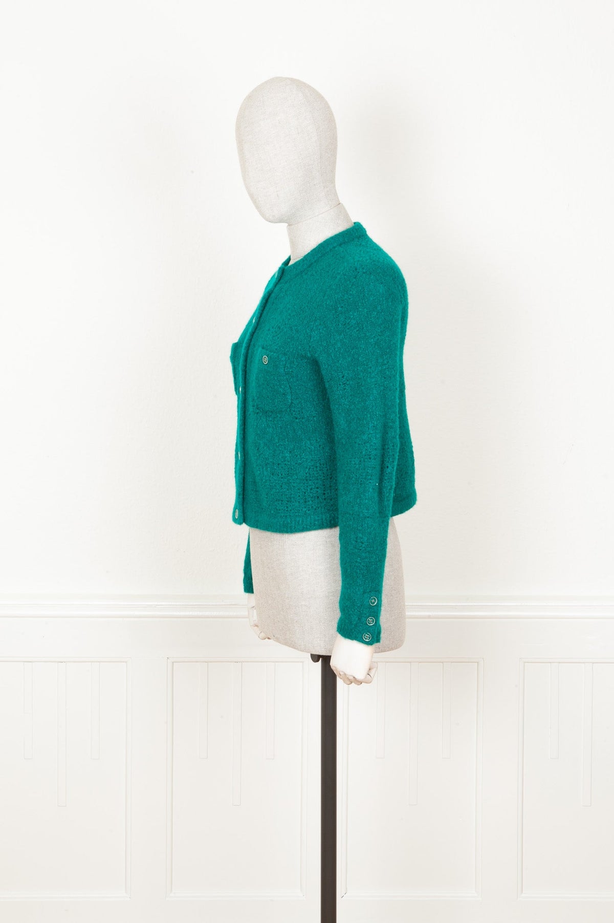 CHANEL Knit Jacket Petrol