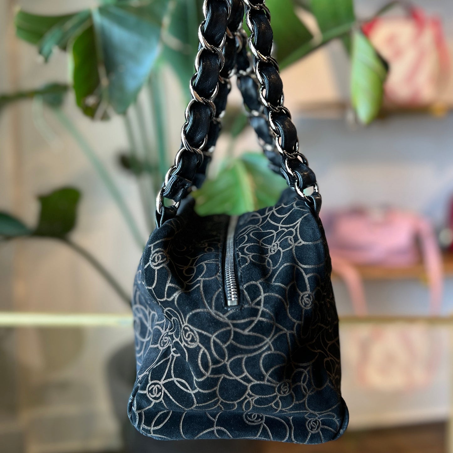 CHANEL Camellia Shoulder Bag
