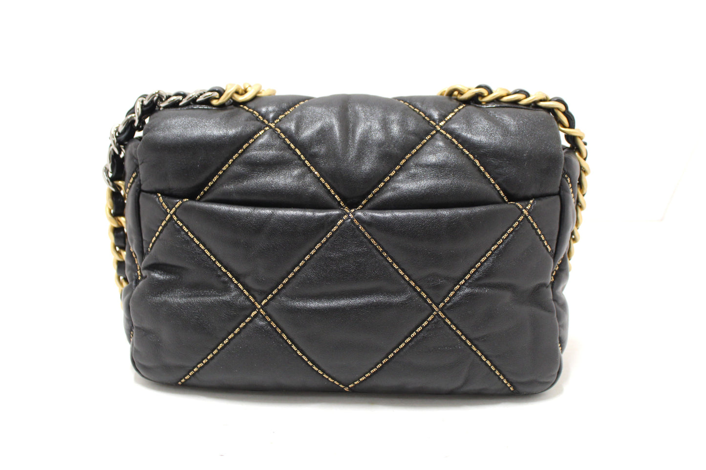 Limited Edition Chanel  Medium Black Quilted Lambskin Leather Shoulder Crossbody Bag