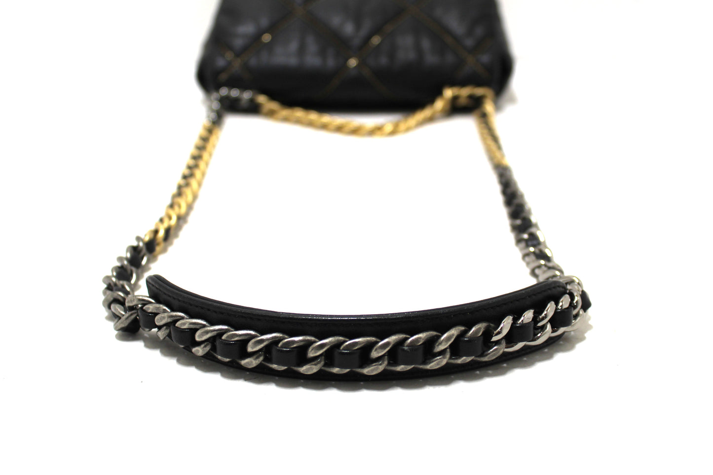 Limited Edition Chanel  Medium Black Quilted Lambskin Leather Shoulder Crossbody Bag