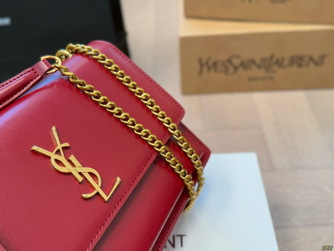 YSK377 Sunset Medium Chain Bag /8.6 x 6.2 x 2.3 INCHES