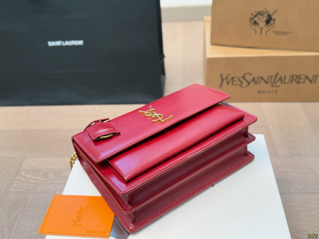 YSK377 Sunset Medium Chain Bag /8.6 x 6.2 x 2.3 INCHES