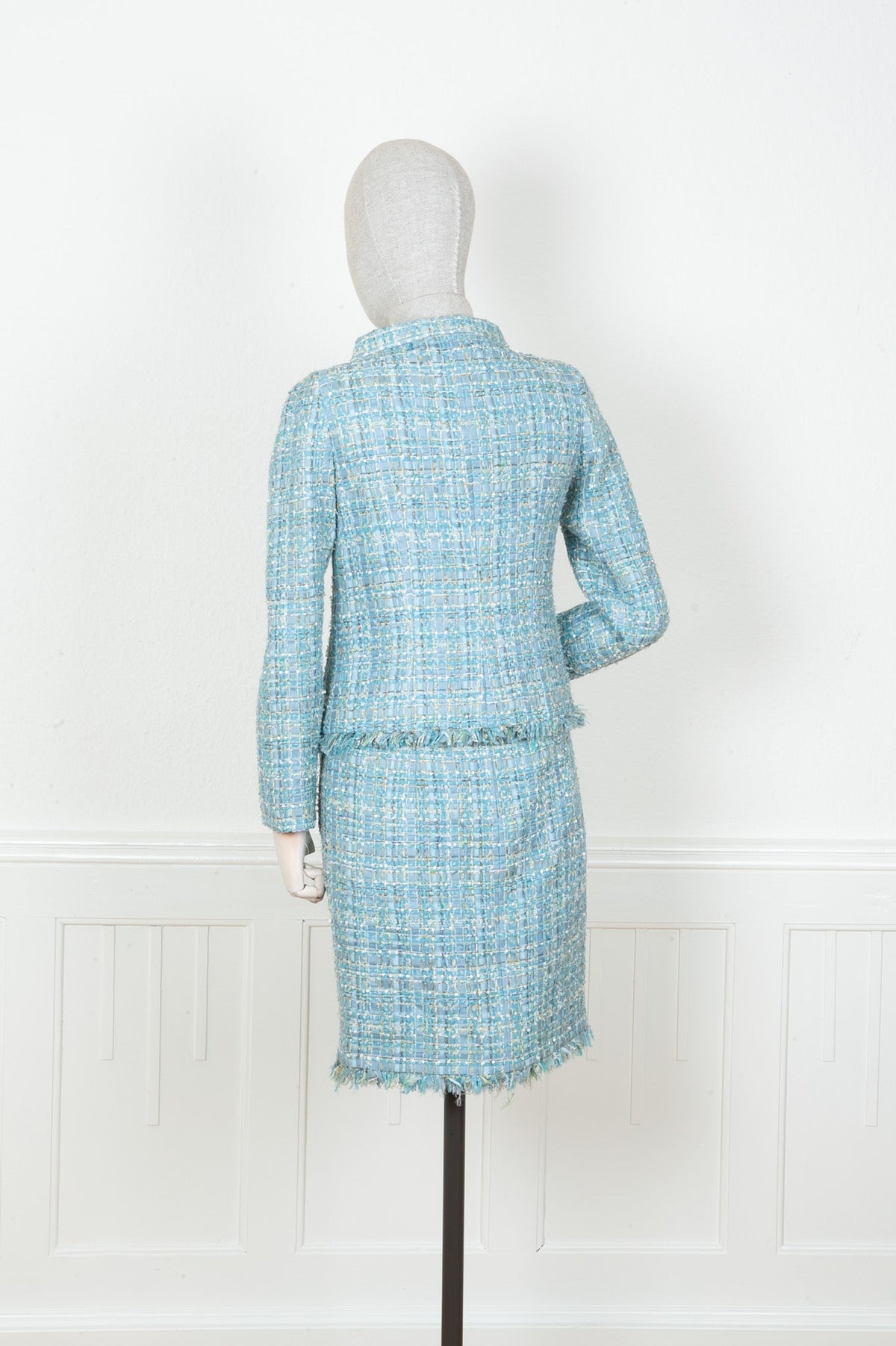CHANEL Two Piece Tweed Blue 2011