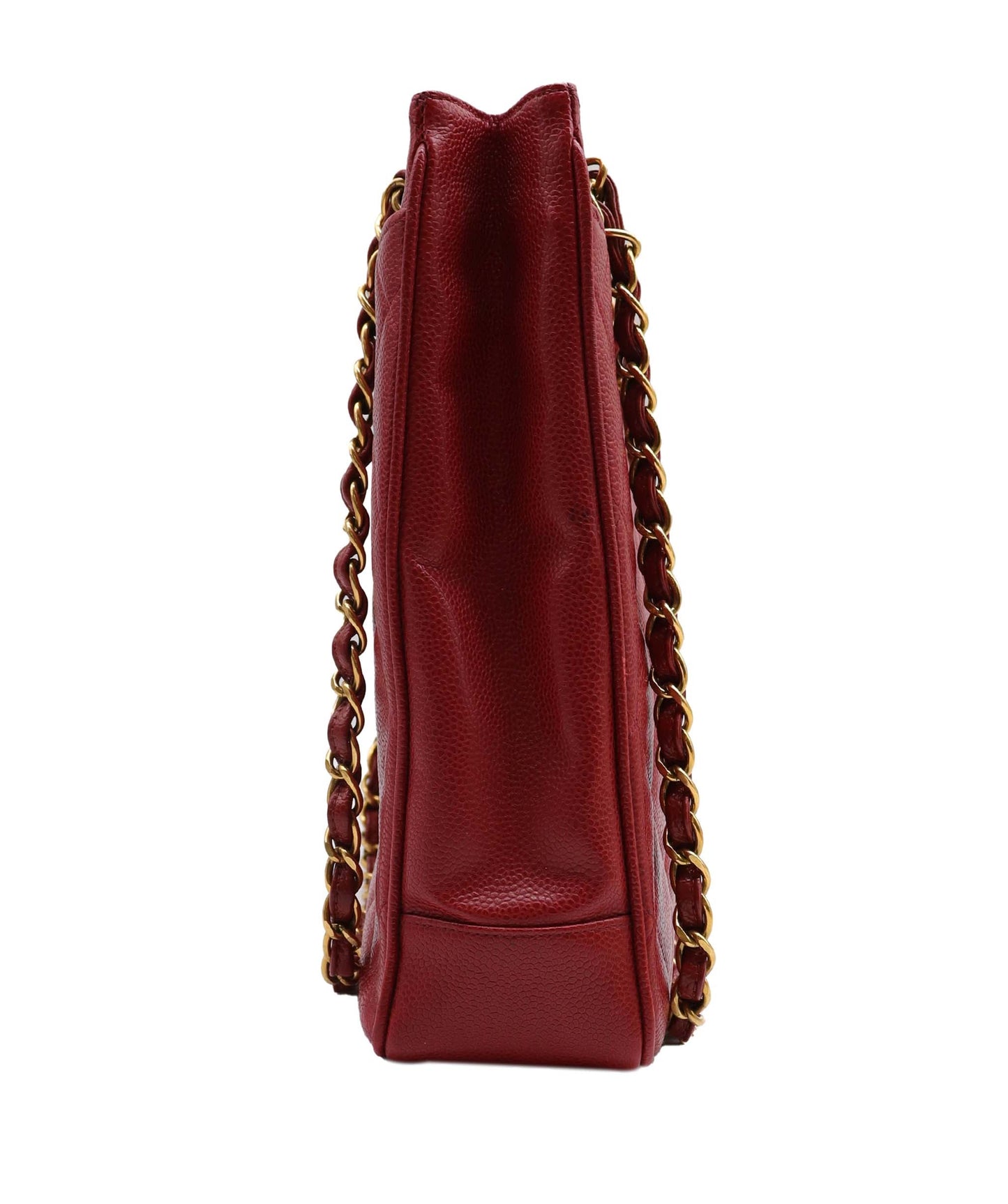 Chanel CC Tote Red Caviar C24030745 ASC5924