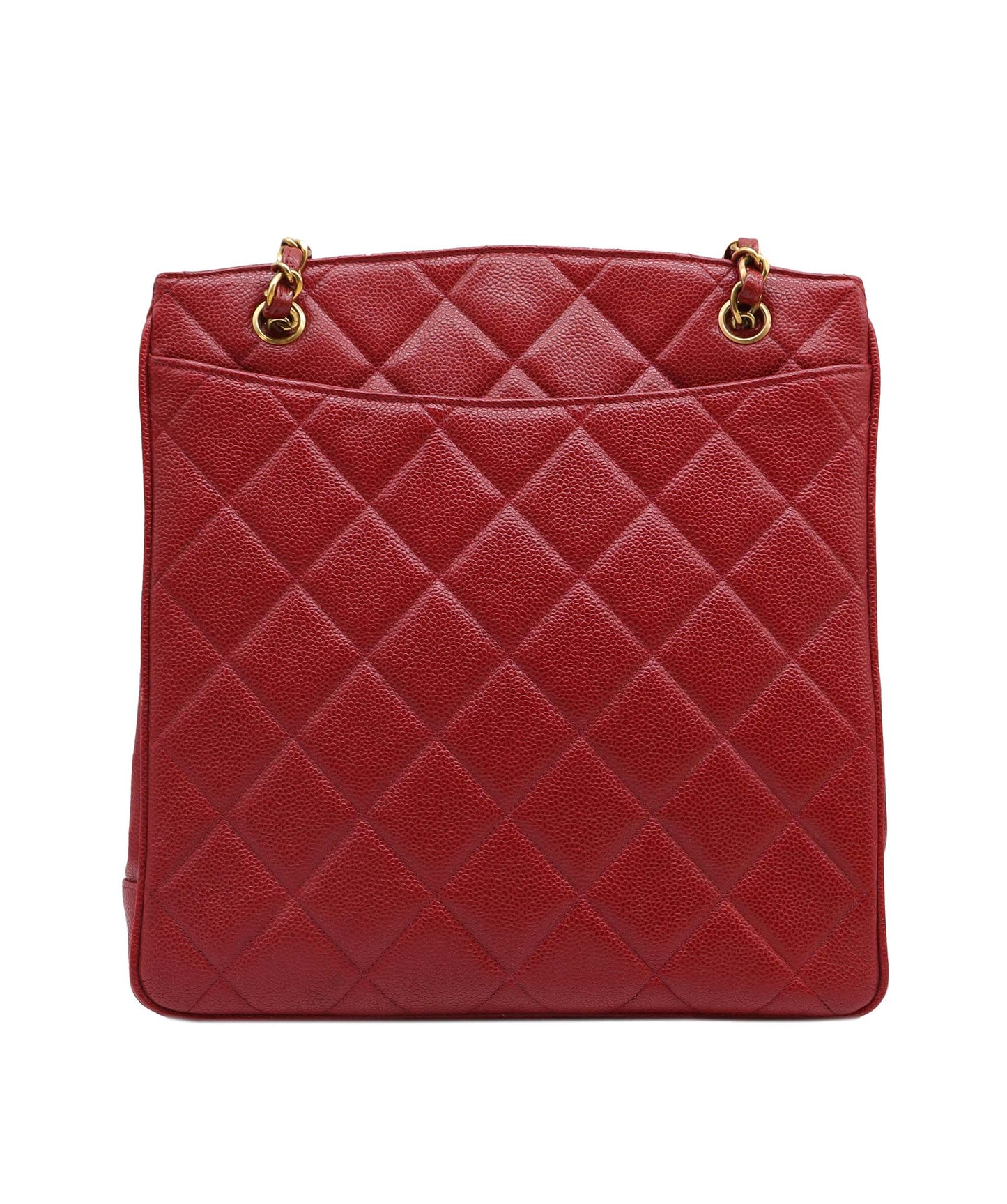 Chanel CC Tote Red Caviar C24030745 ASC5924
