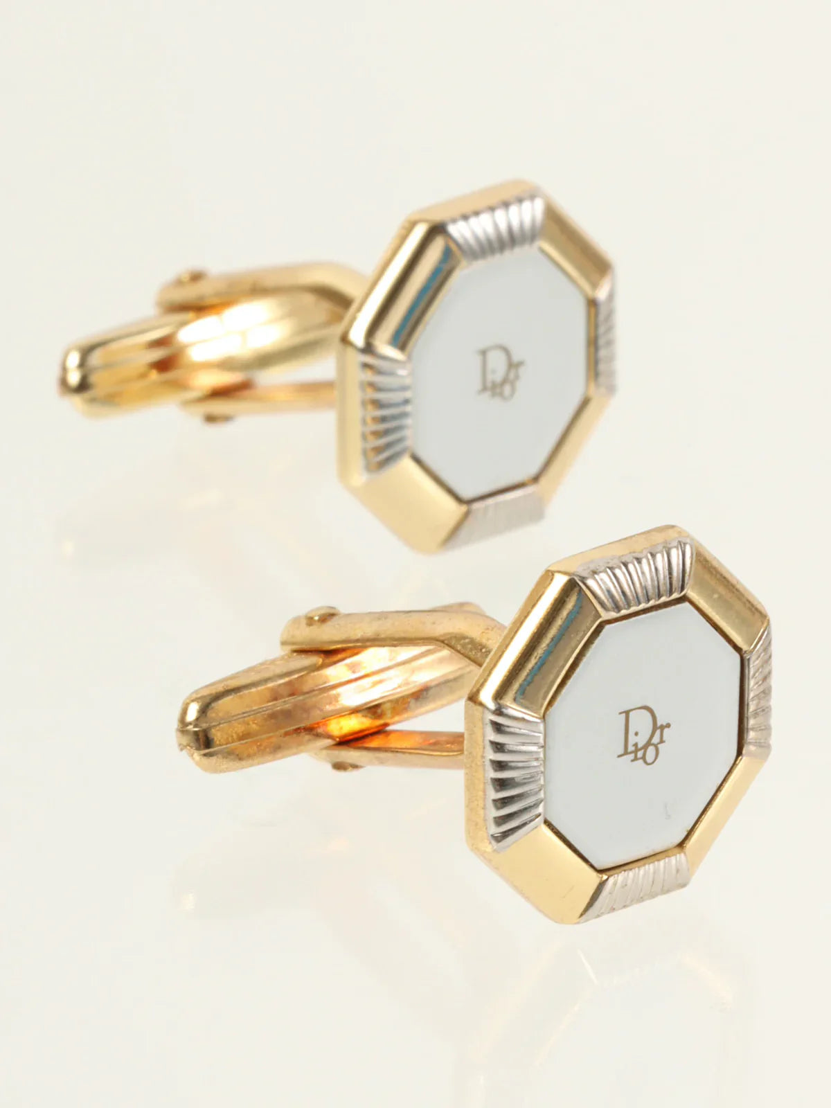 DIOR Octagon Logo Cuffs Gold/Silver