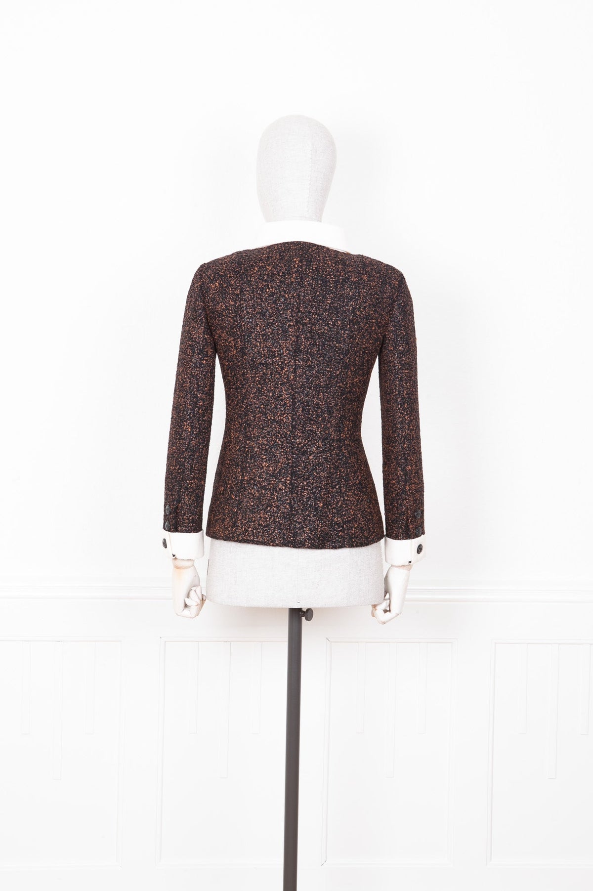 CHANEL Jacket Brown and White Fall 2015
