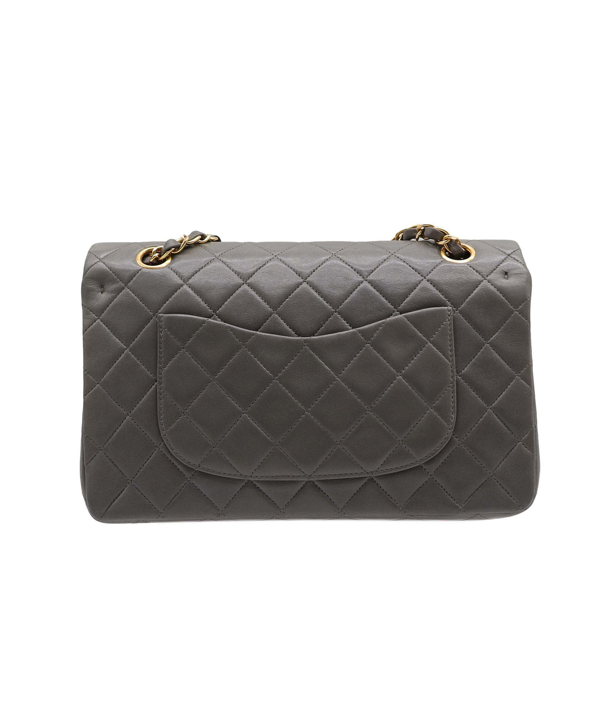 Chanel Medium Double Gray Lambskin C24123788 ASC5855