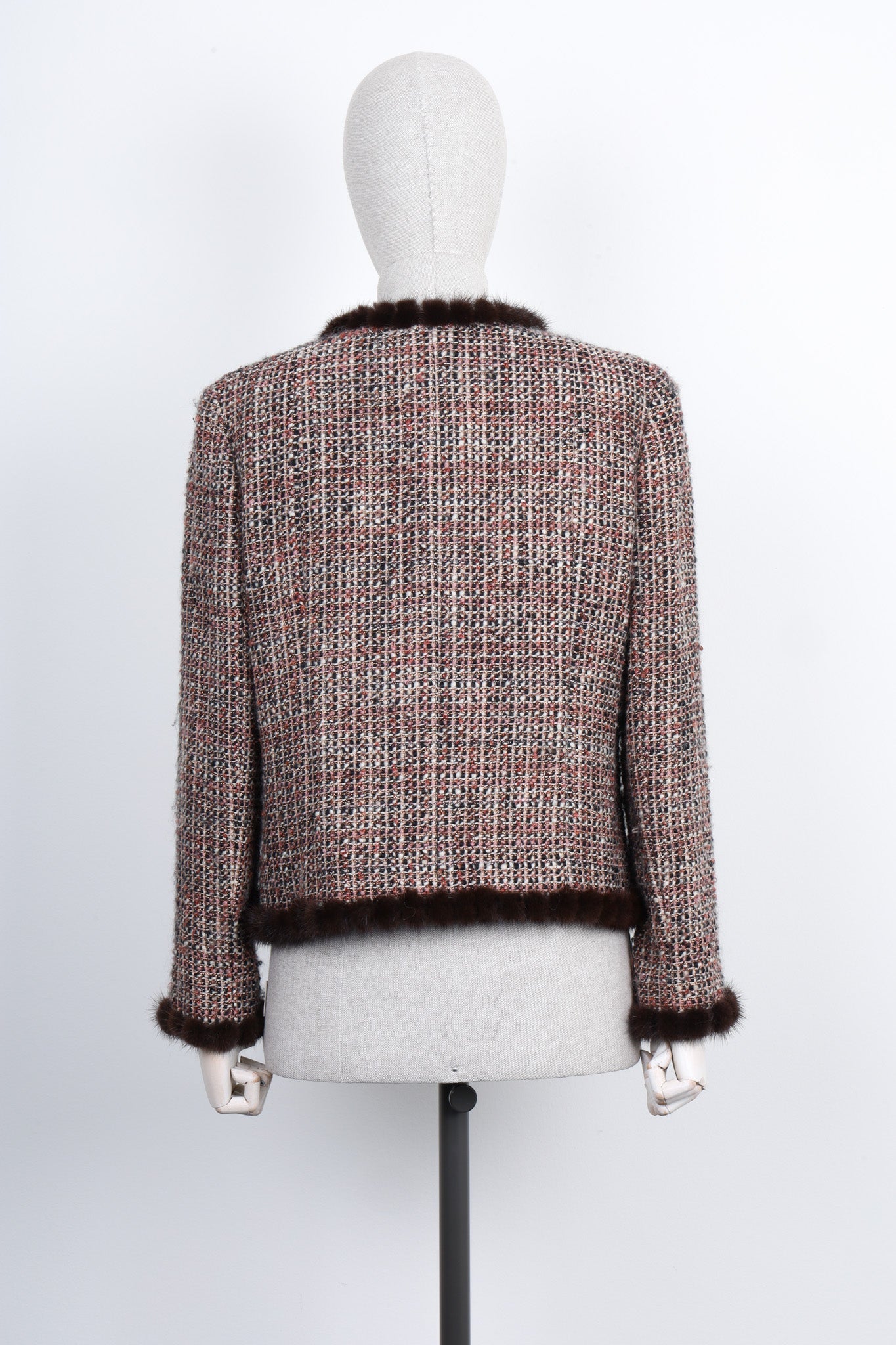 CHANEL  2003 Jacket Tweed and Fur