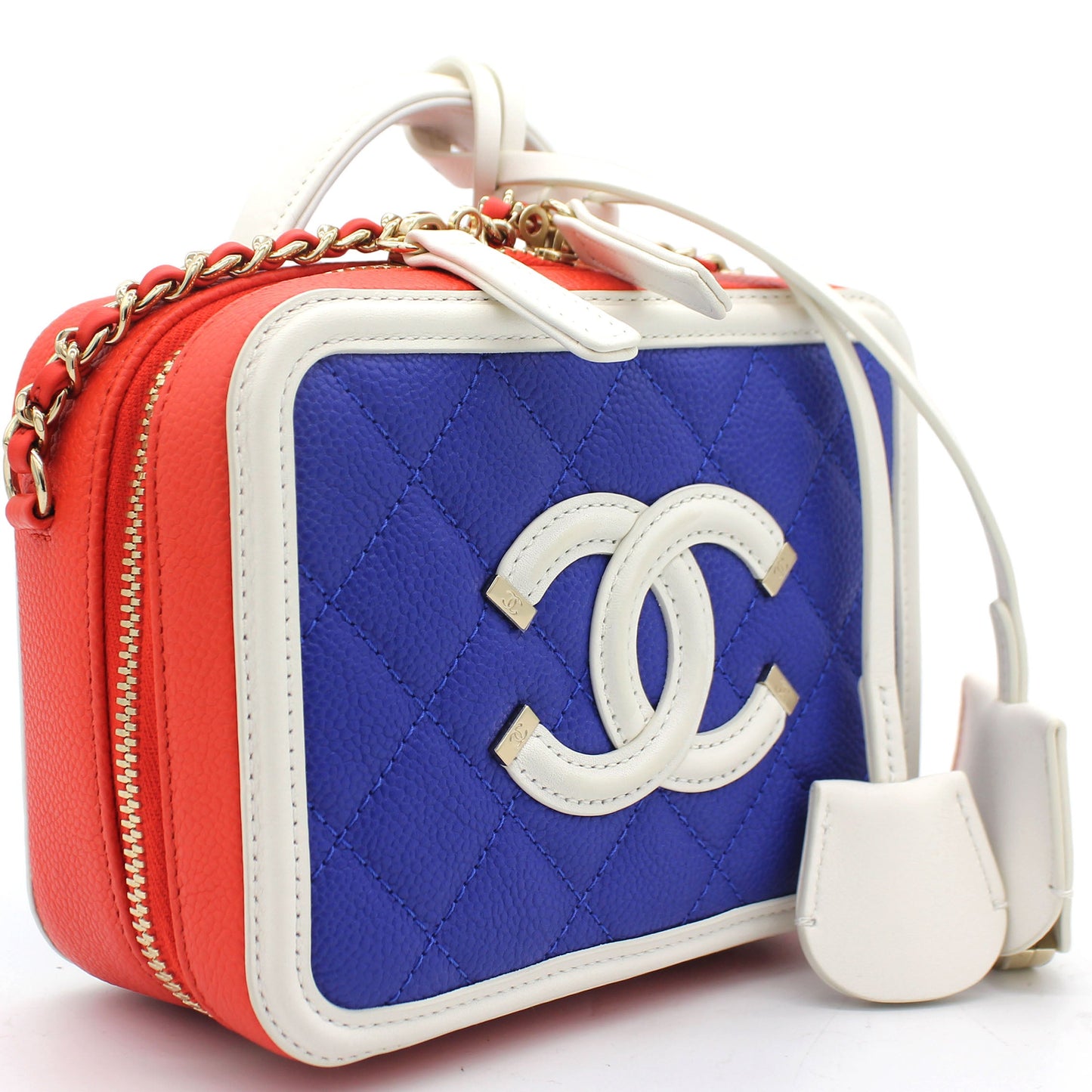 Chanel Caviar Quilted Small CC Filigree Vanity Case