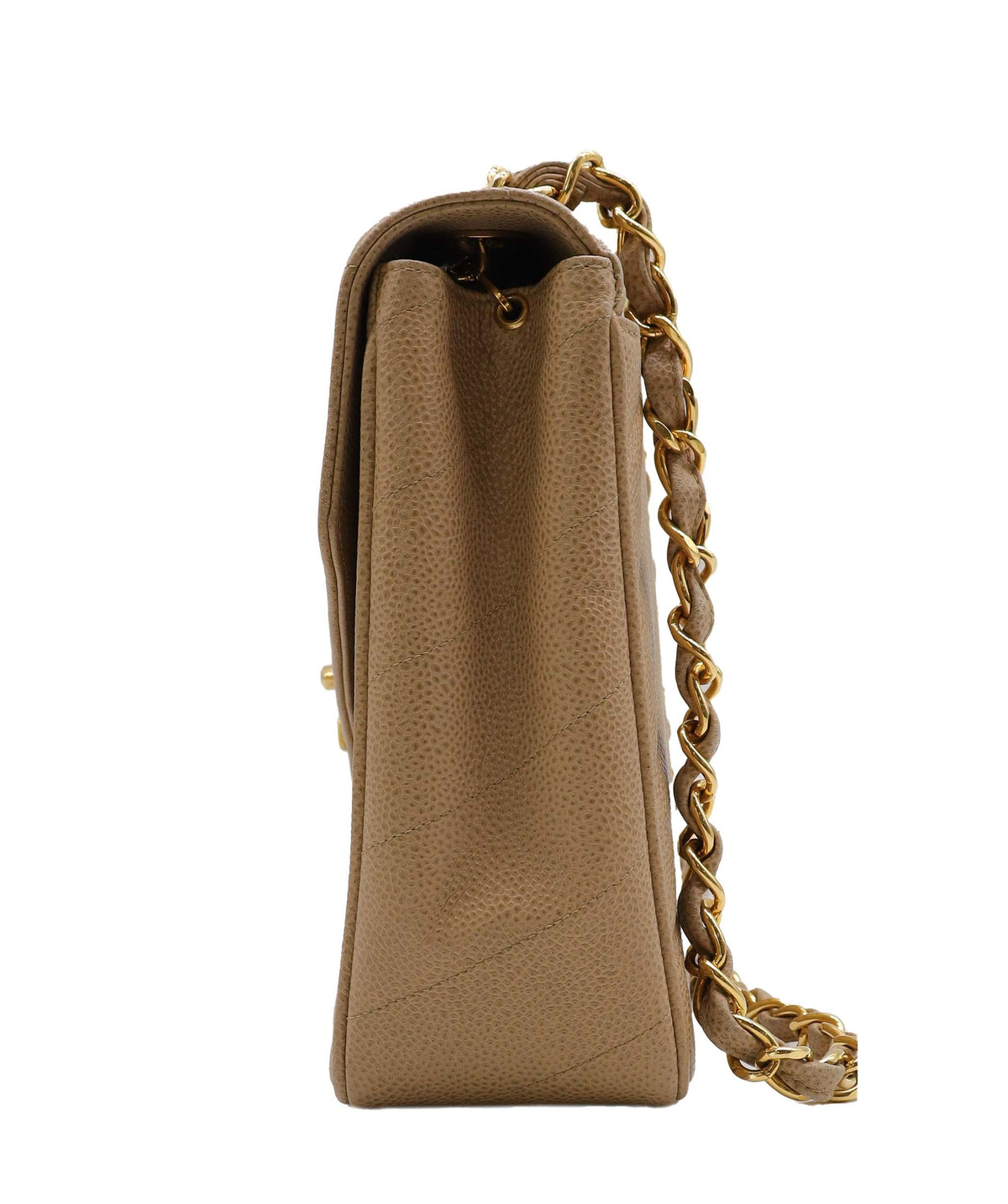 Chanel Jumbo XL Singl Beige Caviar C24100010 ASC5939
