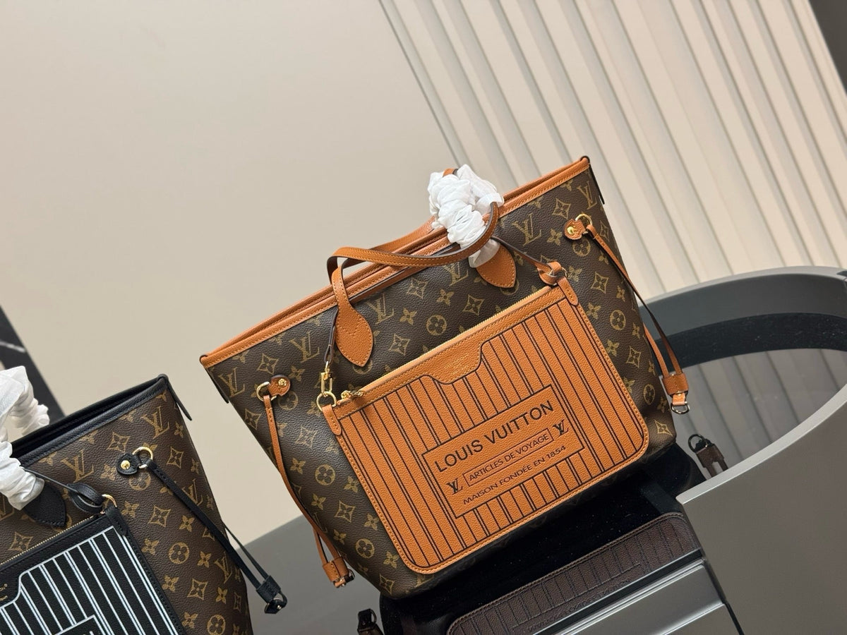 LB1215 Neverfull Inside Out MM / 12.2 x 11 x 5.5 inches