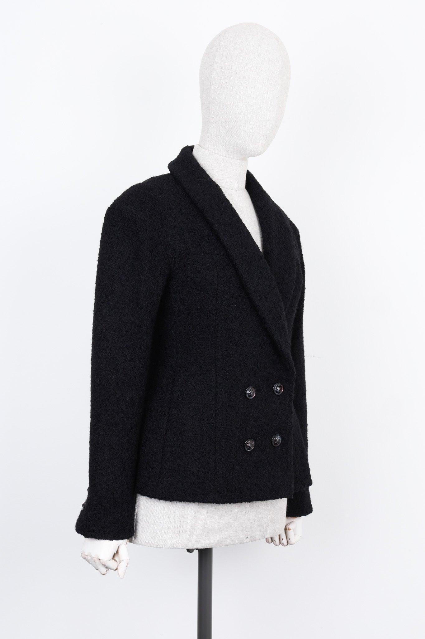 CHANEL 2022 Boucle Blazer Black