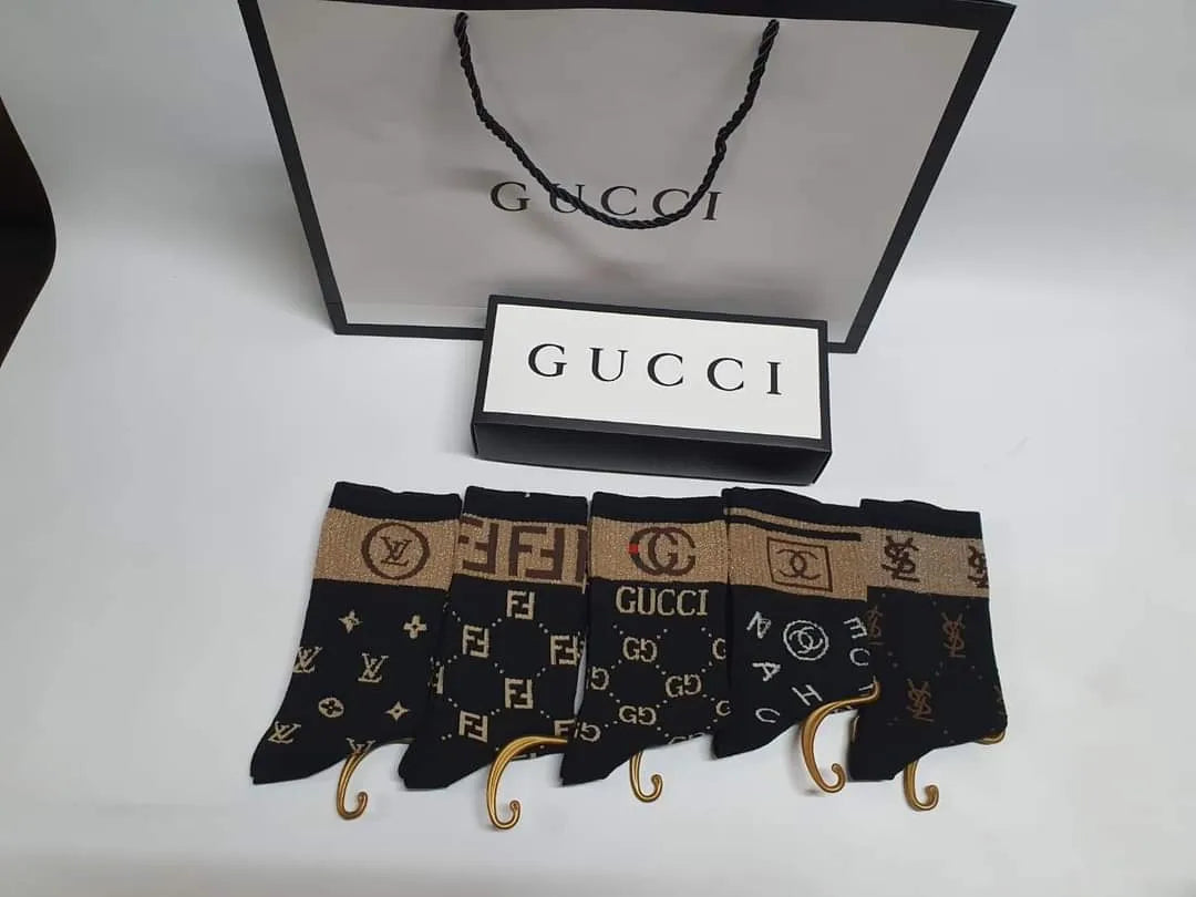 Lv , Fendi , Gucci , Chanel,  Ysl Socks