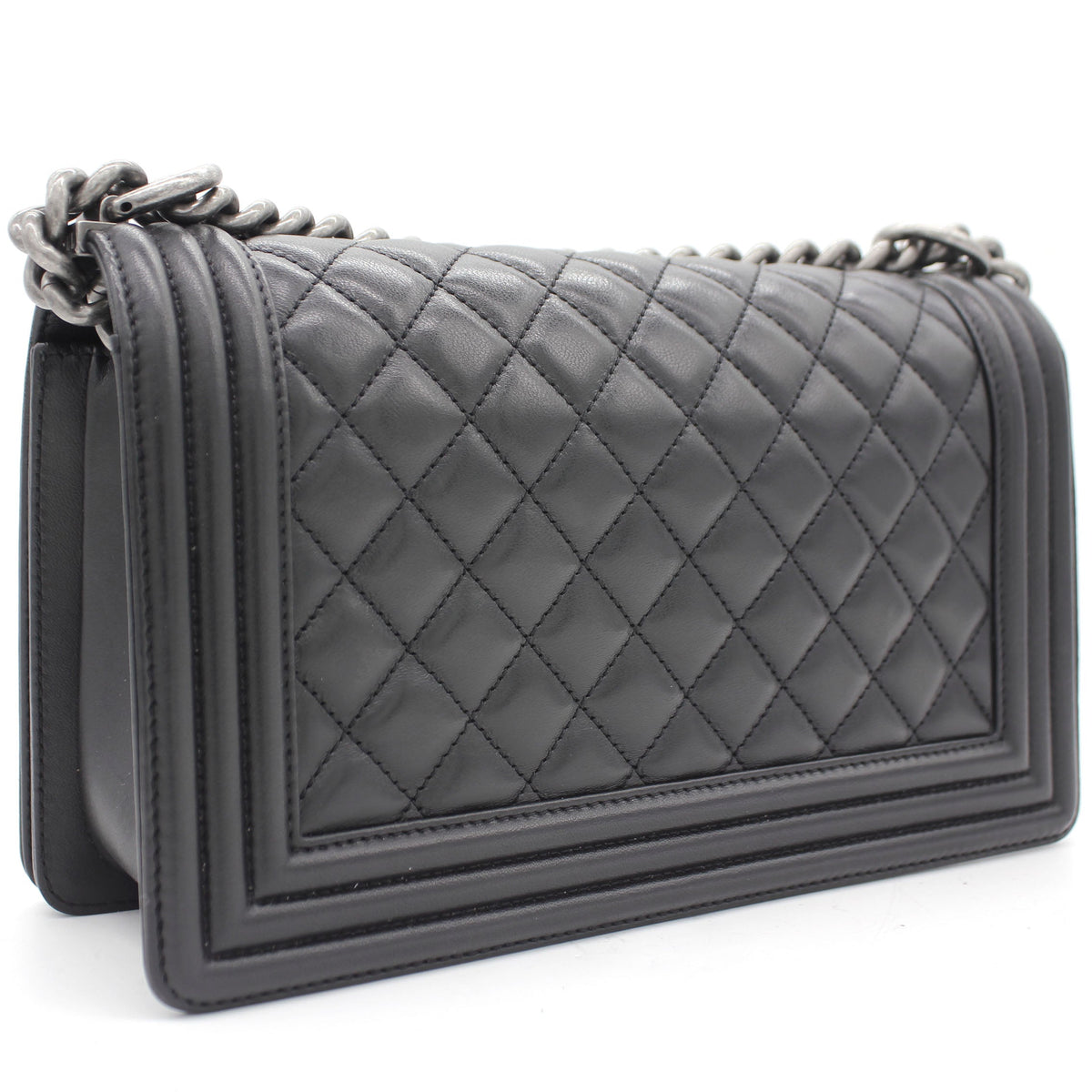 Chanel Quilted Medium Boy Bag Lambskin
