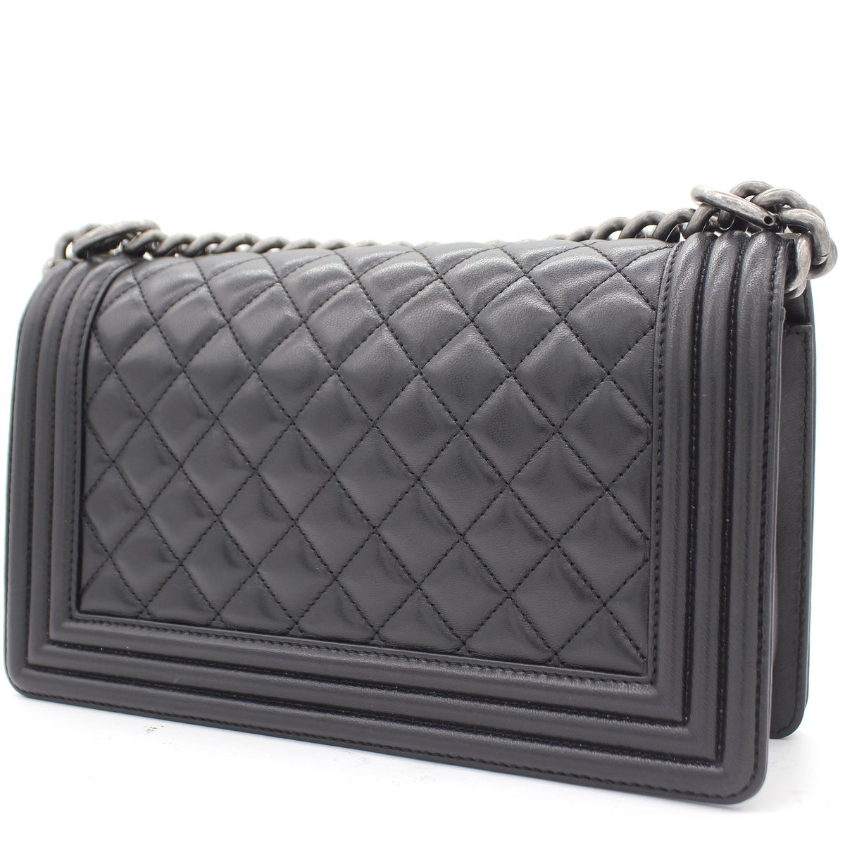 Chanel Quilted Medium Boy Bag Lambskin