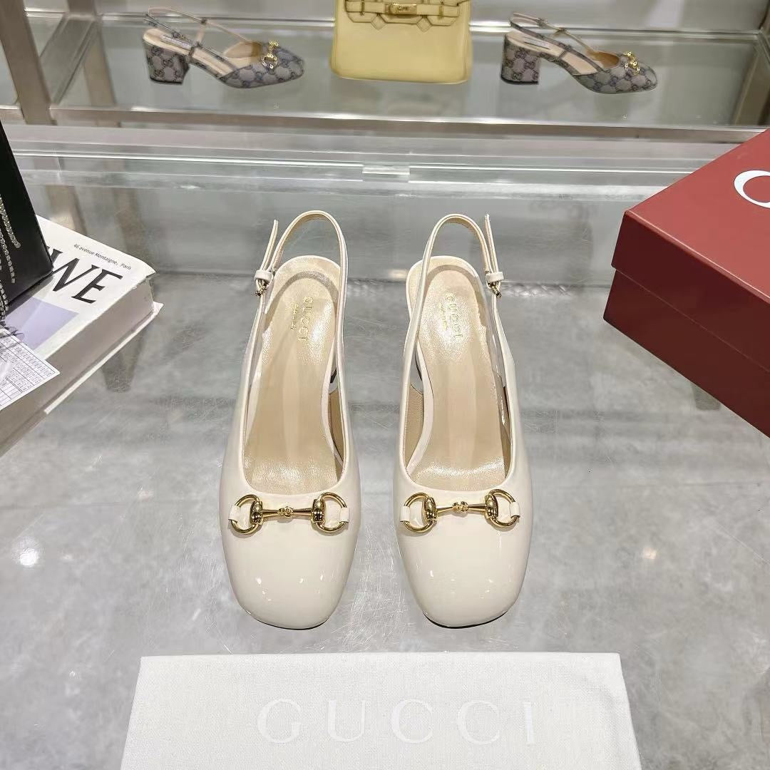 SE1602 Gucci Women's Horsebit Slingback / Size4-11