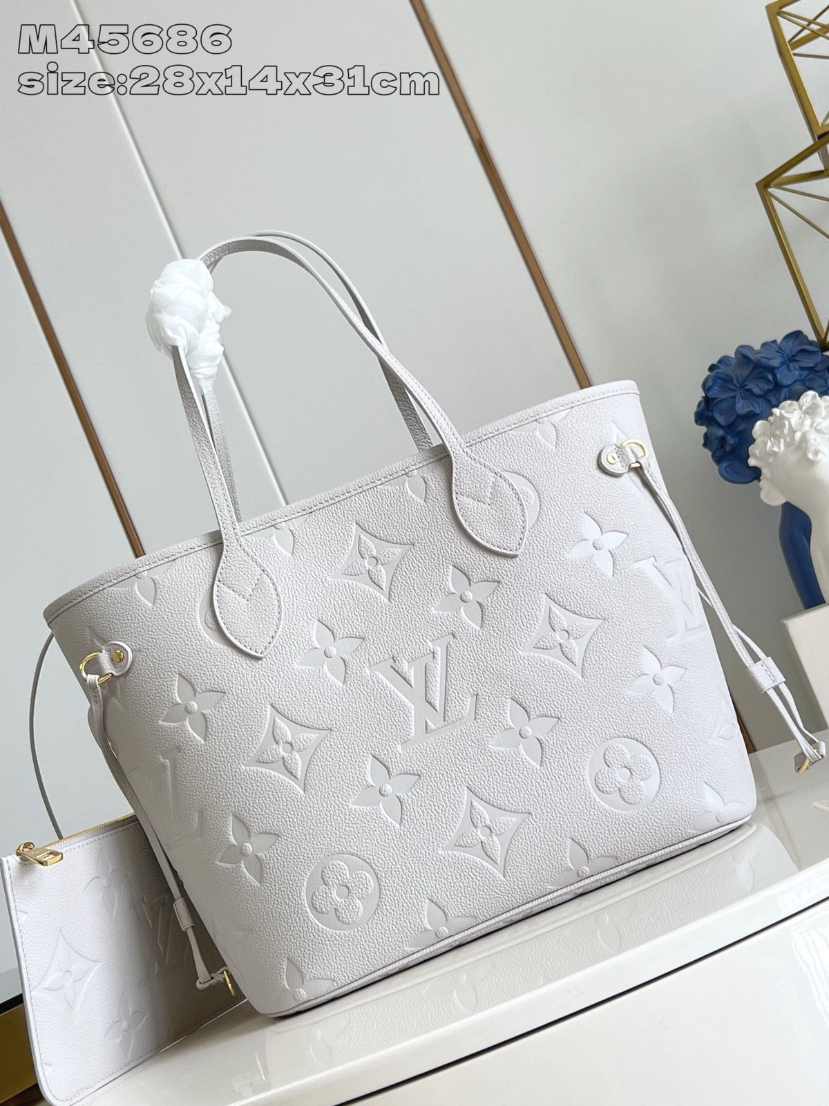 LB1227 Neverfull MM / 12.2 x 11 x 5.5 inches / HIGHEST QUALITY VERSION