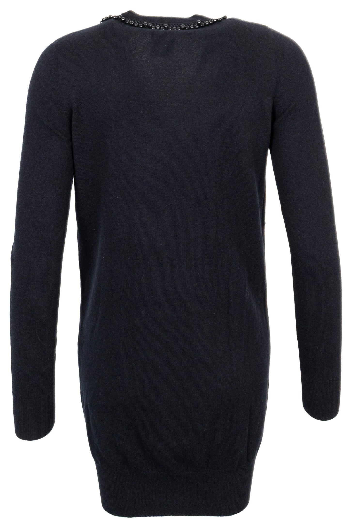 CHANEL Beaded Cashmere Cardigan Black