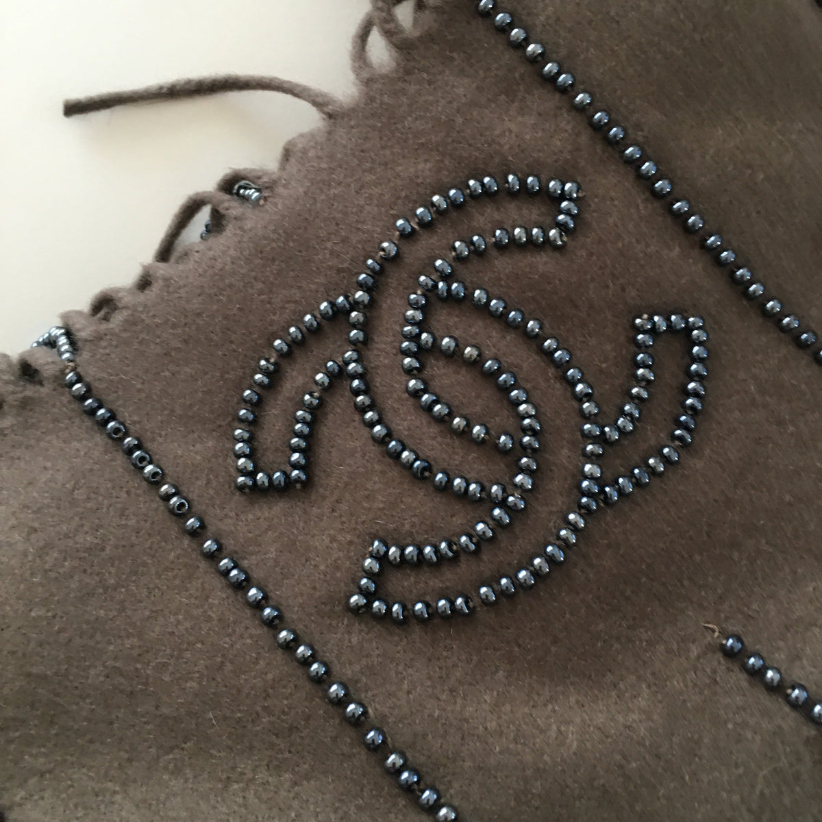 CHANEL Scarf in Grey Cachemire