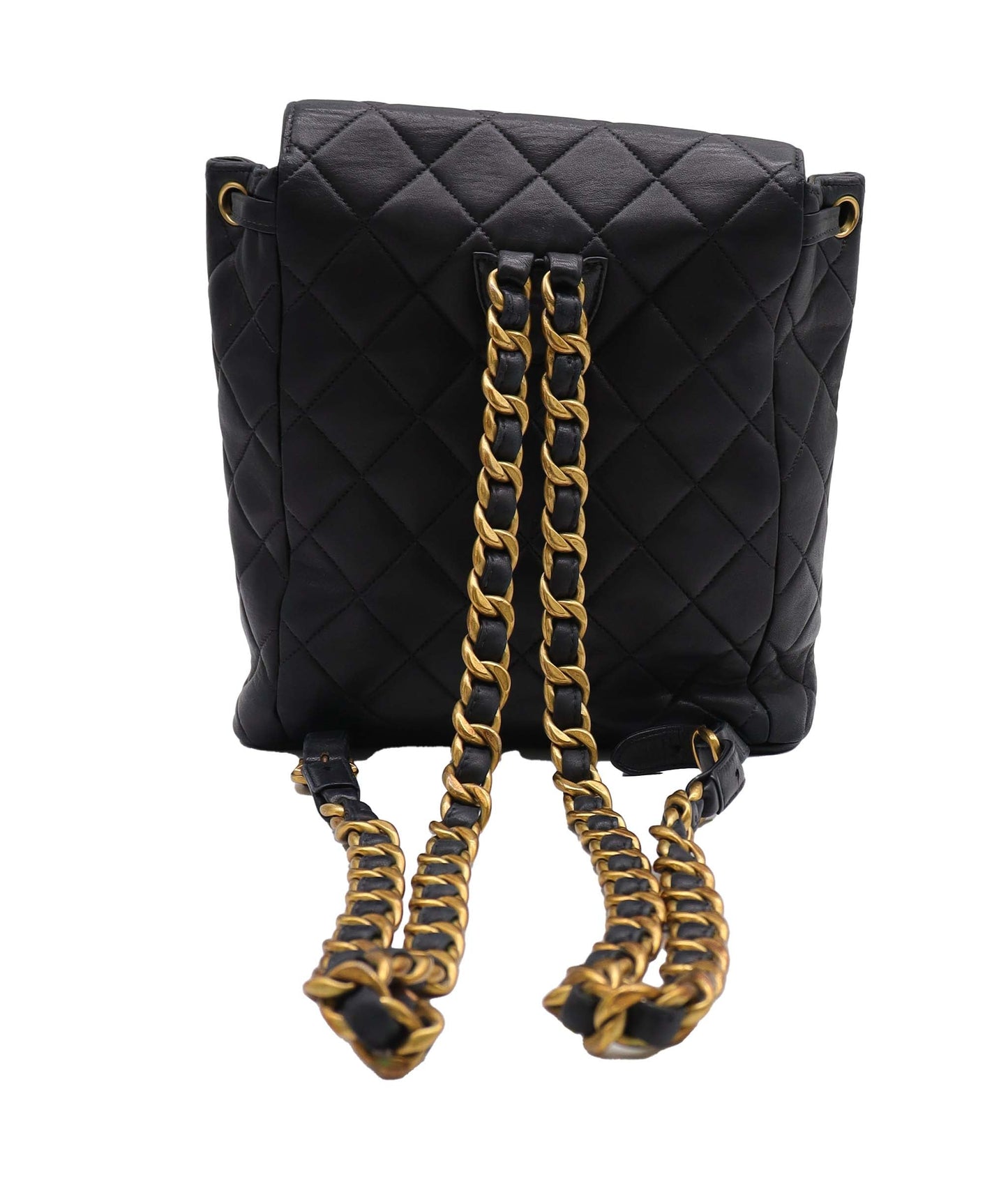 Chanel Vintage Duma Backpack Black Lambskin GHW SKC1996