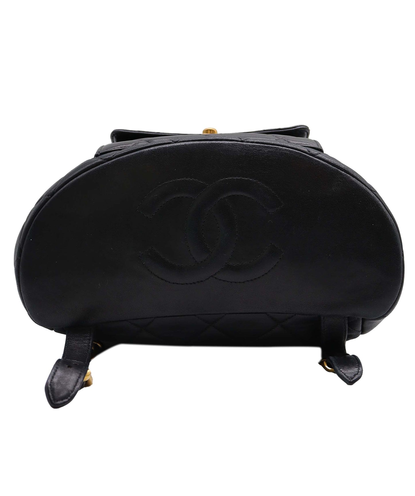 Chanel Vintage Duma Backpack Black Lambskin GHW SKC1996