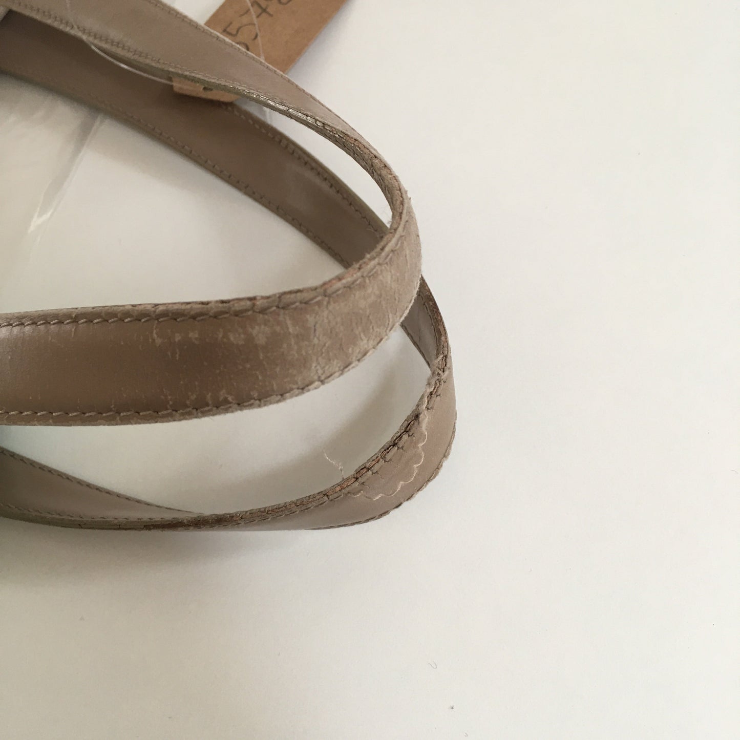 CHANEL Shoulder Bag in Beige Fabric