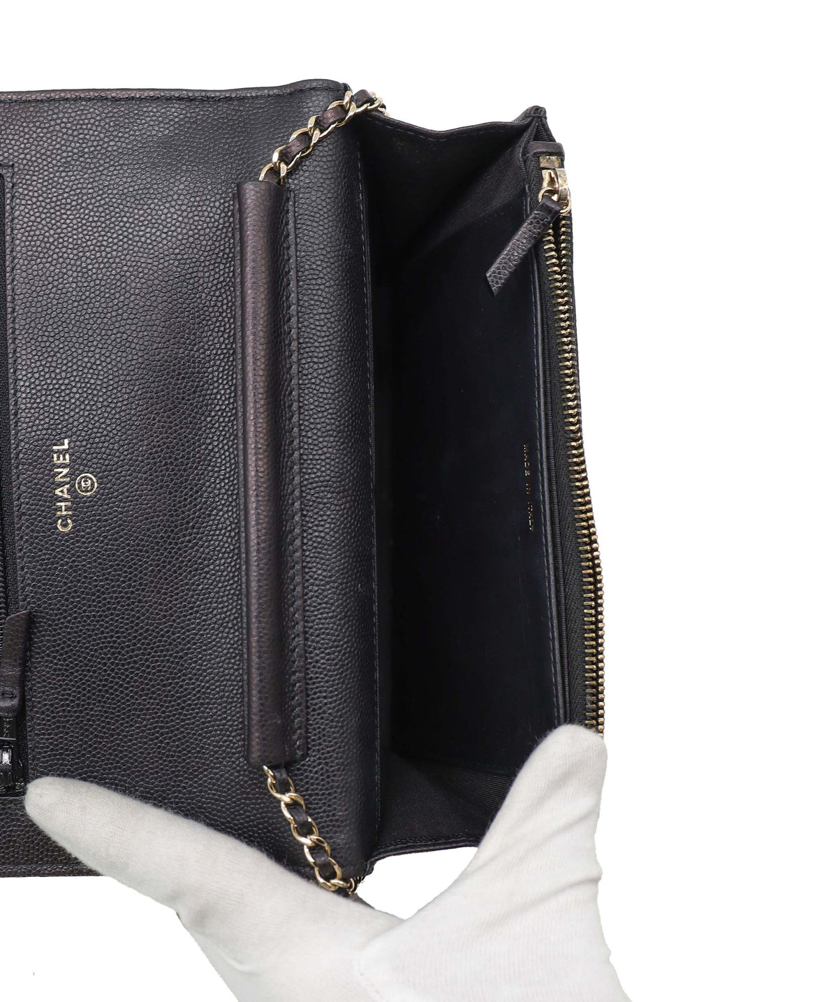 Chanel WOC Flip Lock Black Caviar GHW #24 SKC1997
