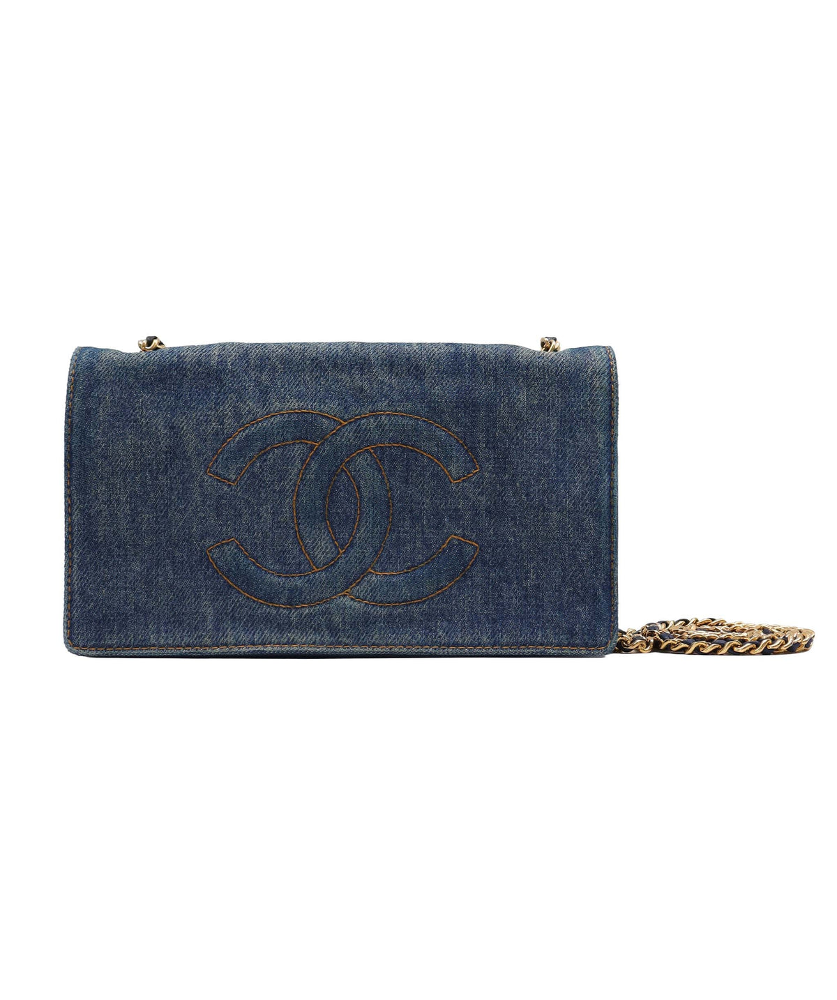 Chanel Vintage WOC Denim GHW #4 SKC1989