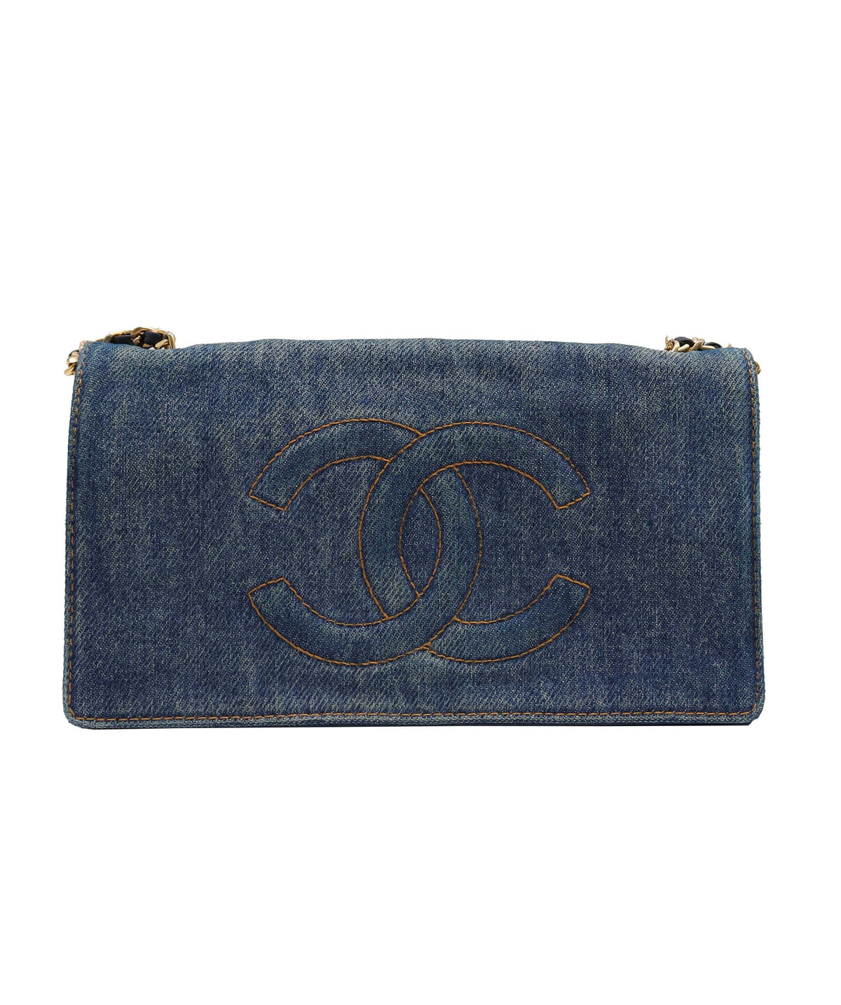 Chanel Vintage WOC Denim GHW #4 SKC1989