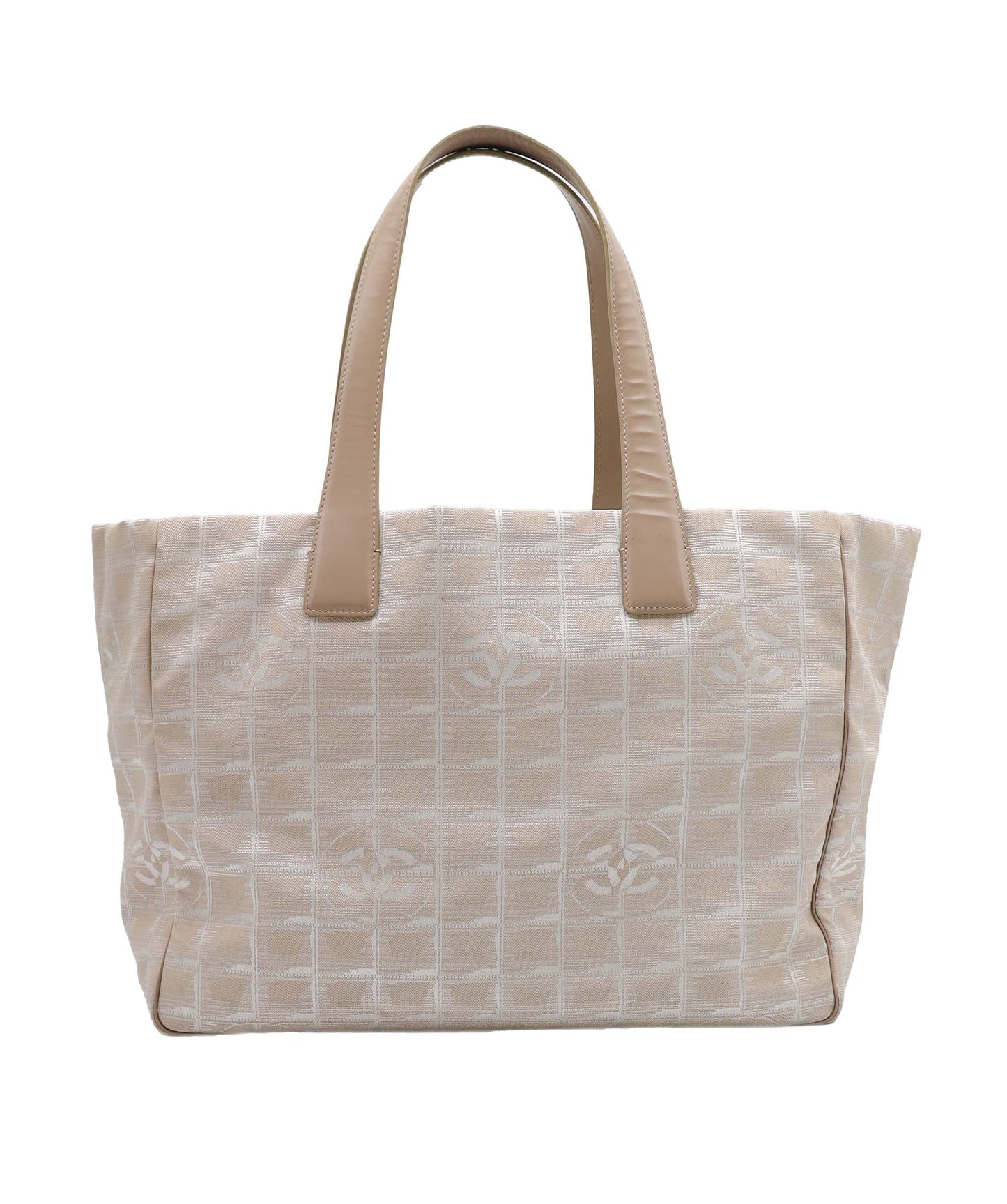 Chanel Travel Line Tote Bag Beige - AJC0891
