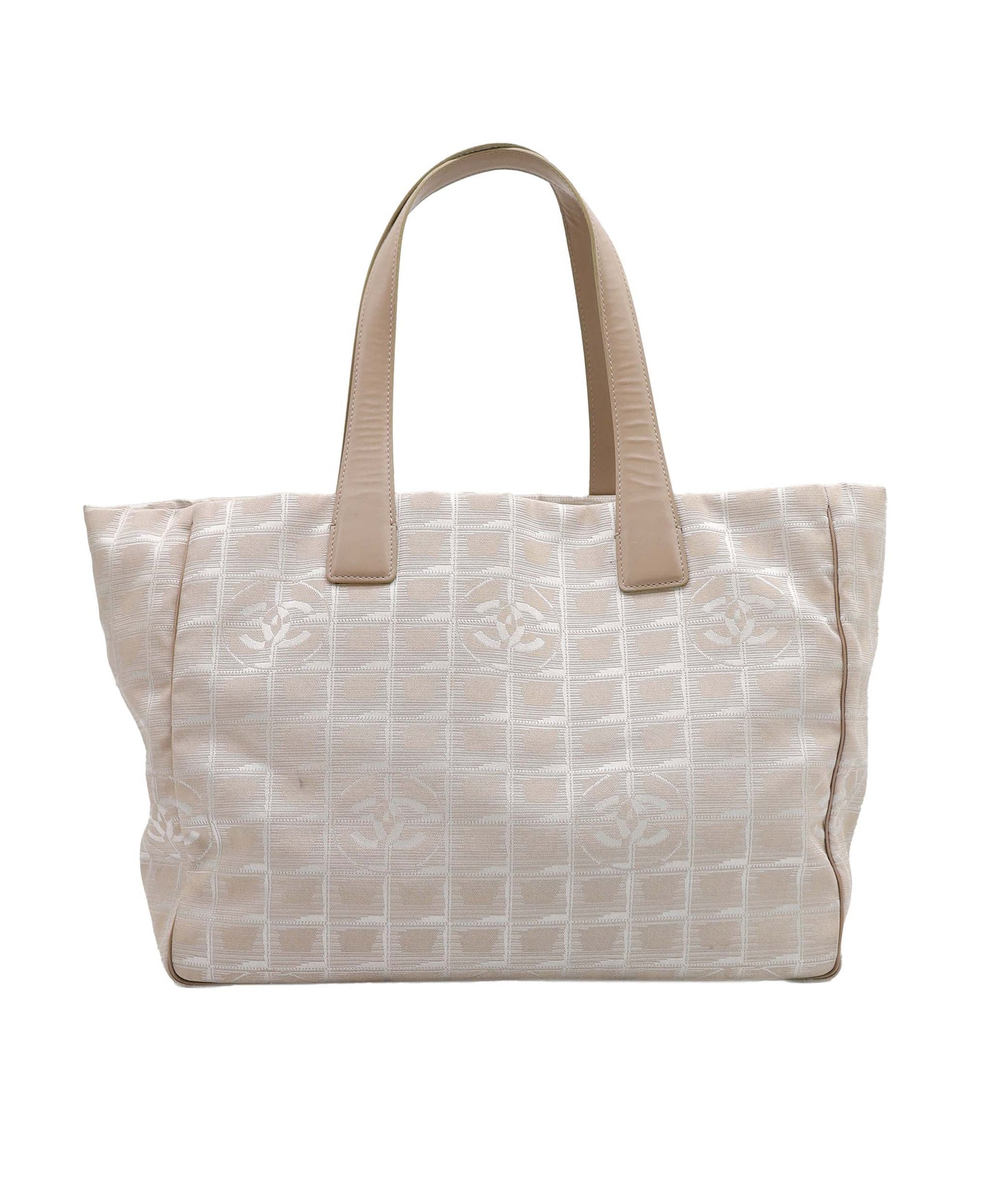 Chanel Travel Line Tote Bag Beige - AJC0891