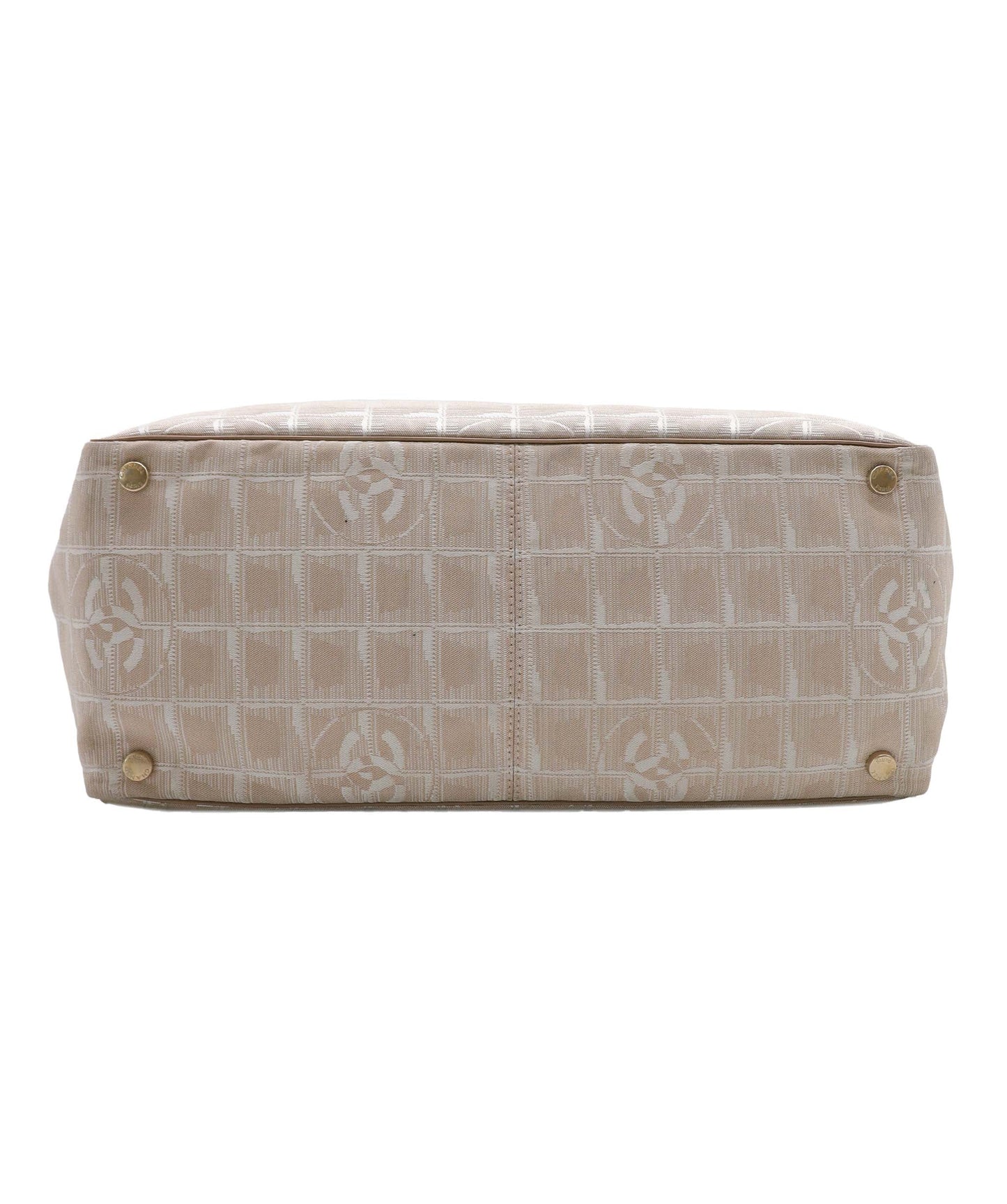 Chanel Travel Line Tote Bag Beige - AJC0891
