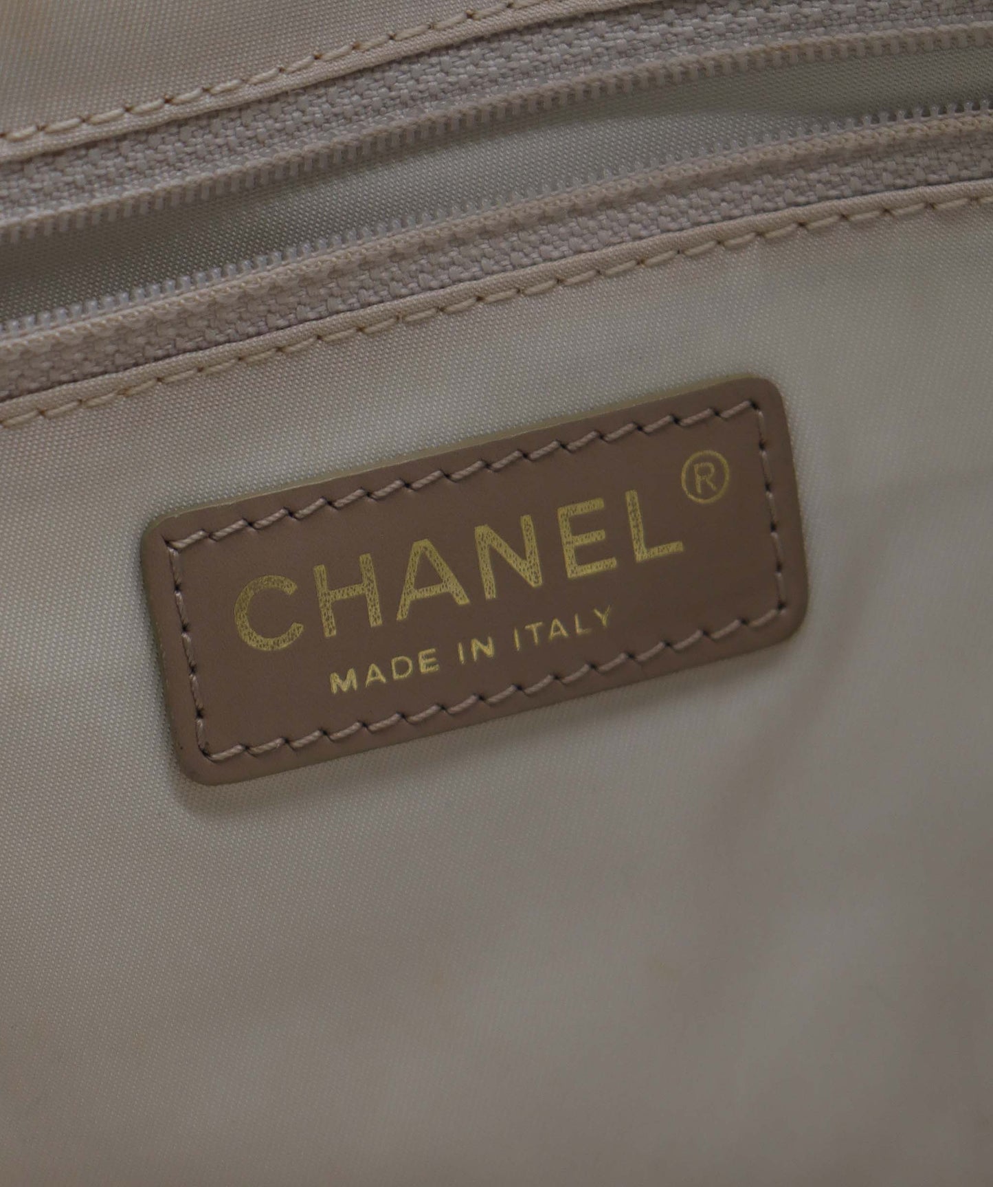 Chanel Travel Line Tote Bag Beige - AJC0891
