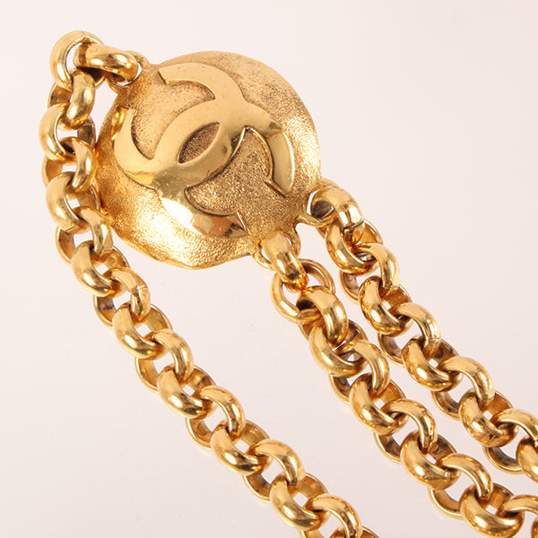 Chanel 1994 Made Round Logo Cc Mark Charm Chain Belt