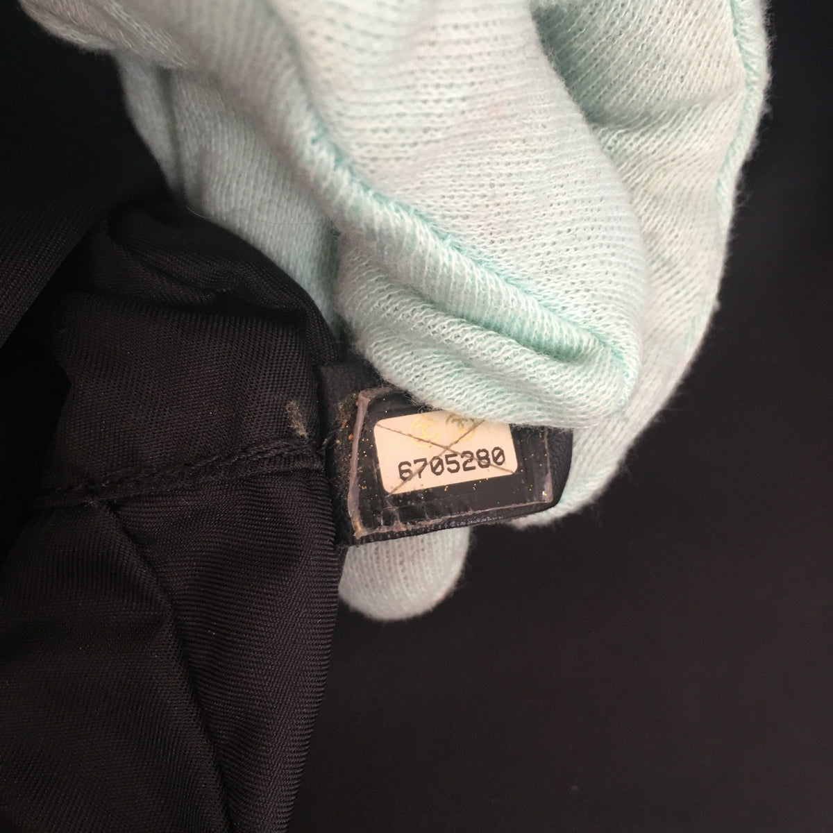 Top Quality Chanel Handbag in Black Fabric