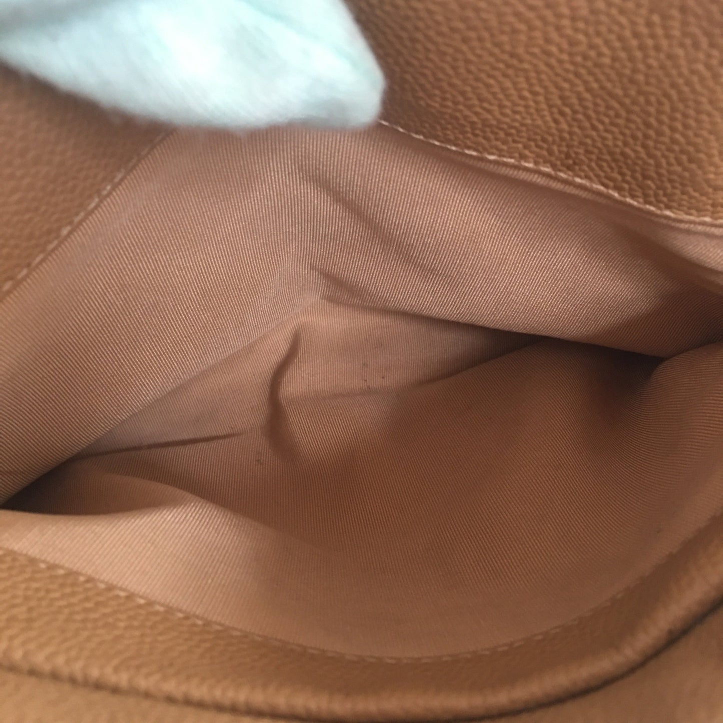 CHANEL Petite Shopping Tote Shoulder Bag in Beige Leather