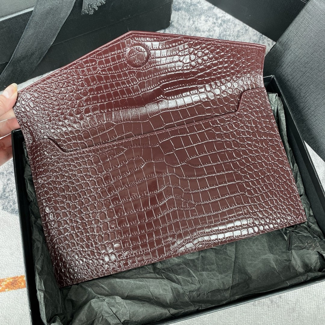 YSK408 Uptown Pouch / 10.6 x 6.2 x 0.7 INCHES / HIGHEST QUALITY VERSION