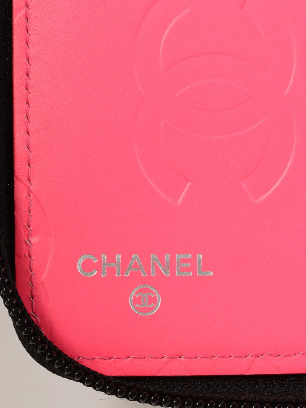 CHANEL Around 2012 Made Cambon Long Wallet Black