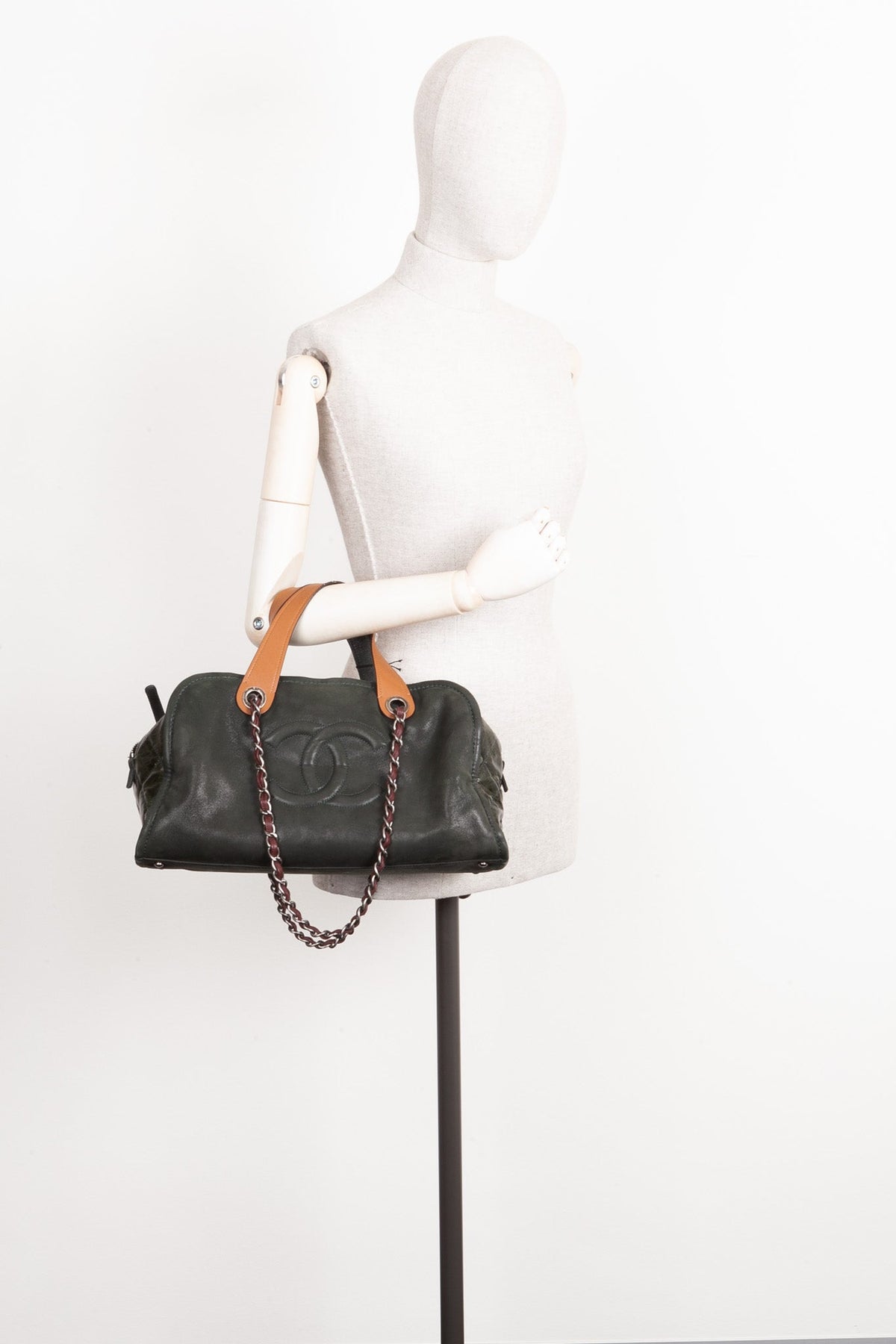 CHANEL In The Mix Timeless Bowler Bag Green