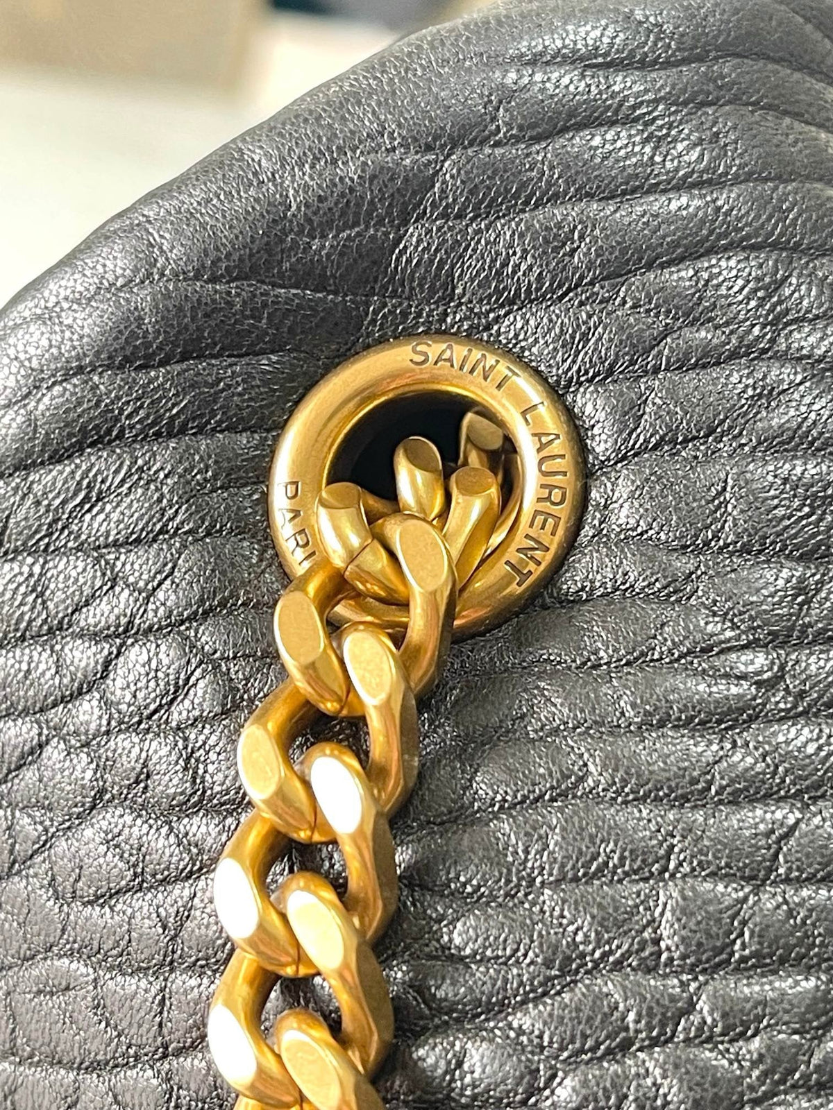 YSK343 Calypso Large in Grained Lambskin / 11" x 8.7" x 4.7" / HIGHEST QUALITY VERSION