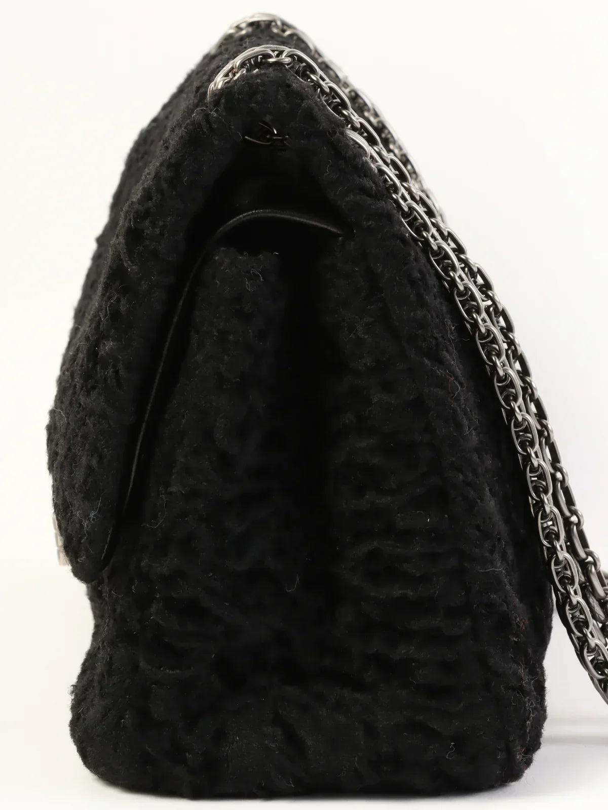 CHANEL Around 2008 Made 2.55 Chain Shoulder Bag Black