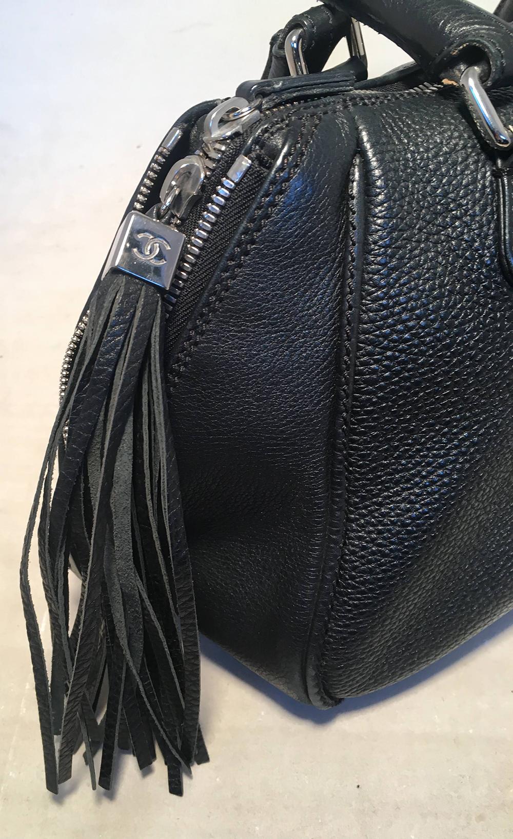 Top Quality Chanel Lax Black Leather Tassel Bag