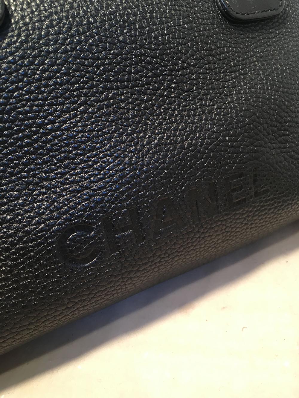 Top Quality Chanel Lax Black Leather Tassel Bag