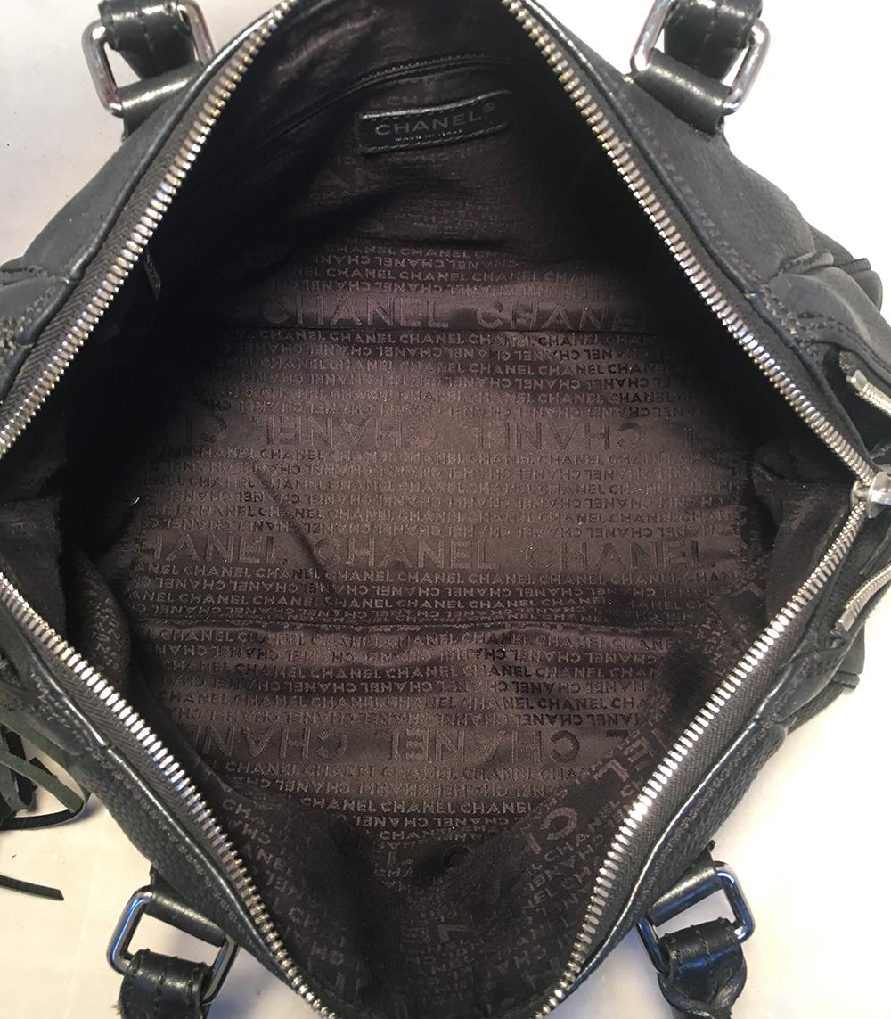 Top Quality Chanel Lax Black Leather Tassel Bag