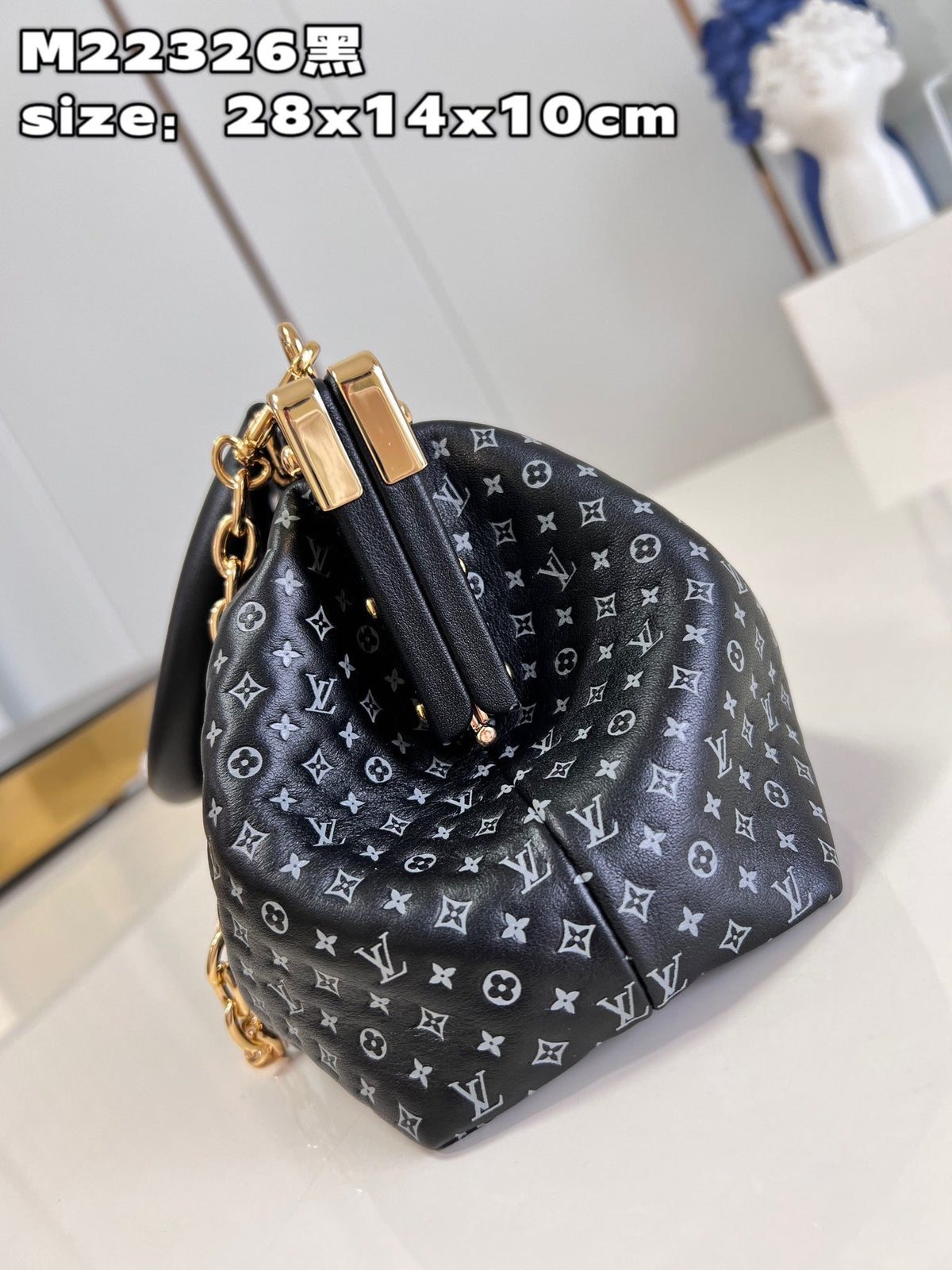 LB796 Monogram Clutch / HIGHEST QUALITY VERSION / 11 x 5.5 x 3.9 inches