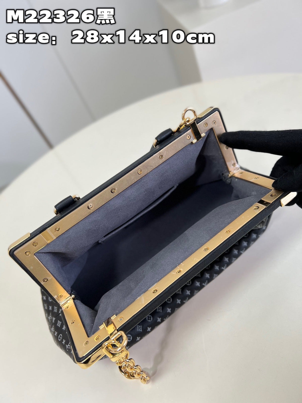 LB796 Monogram Clutch / HIGHEST QUALITY VERSION / 11 x 5.5 x 3.9 inches