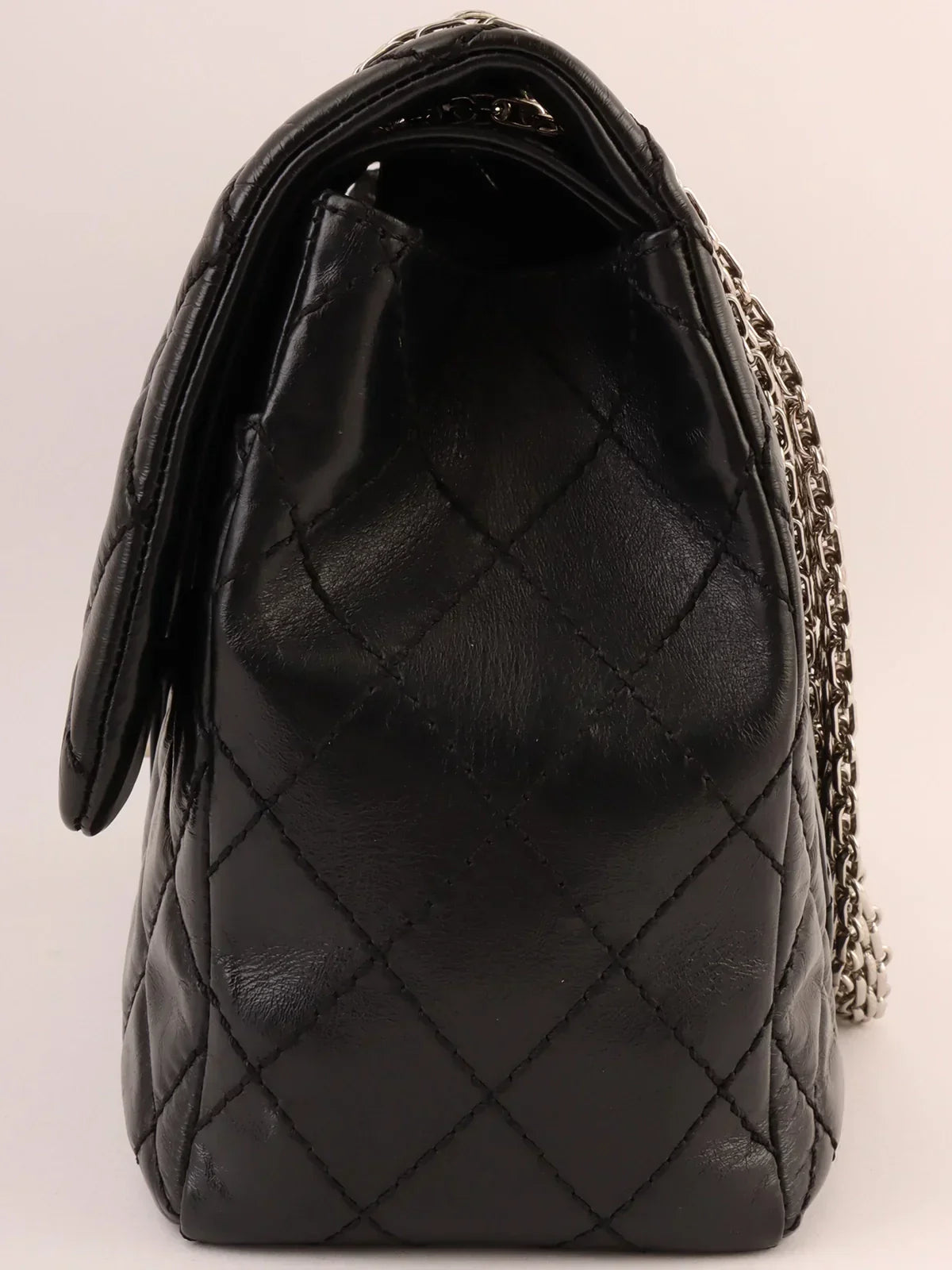 CHANEL Around 2008 Made 2.55 Chain Shoulder Bag Black