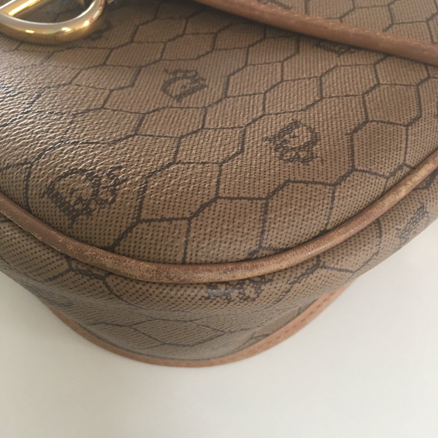 CHRISTIAN DIOR Crossbody Bag in Brown Canvas